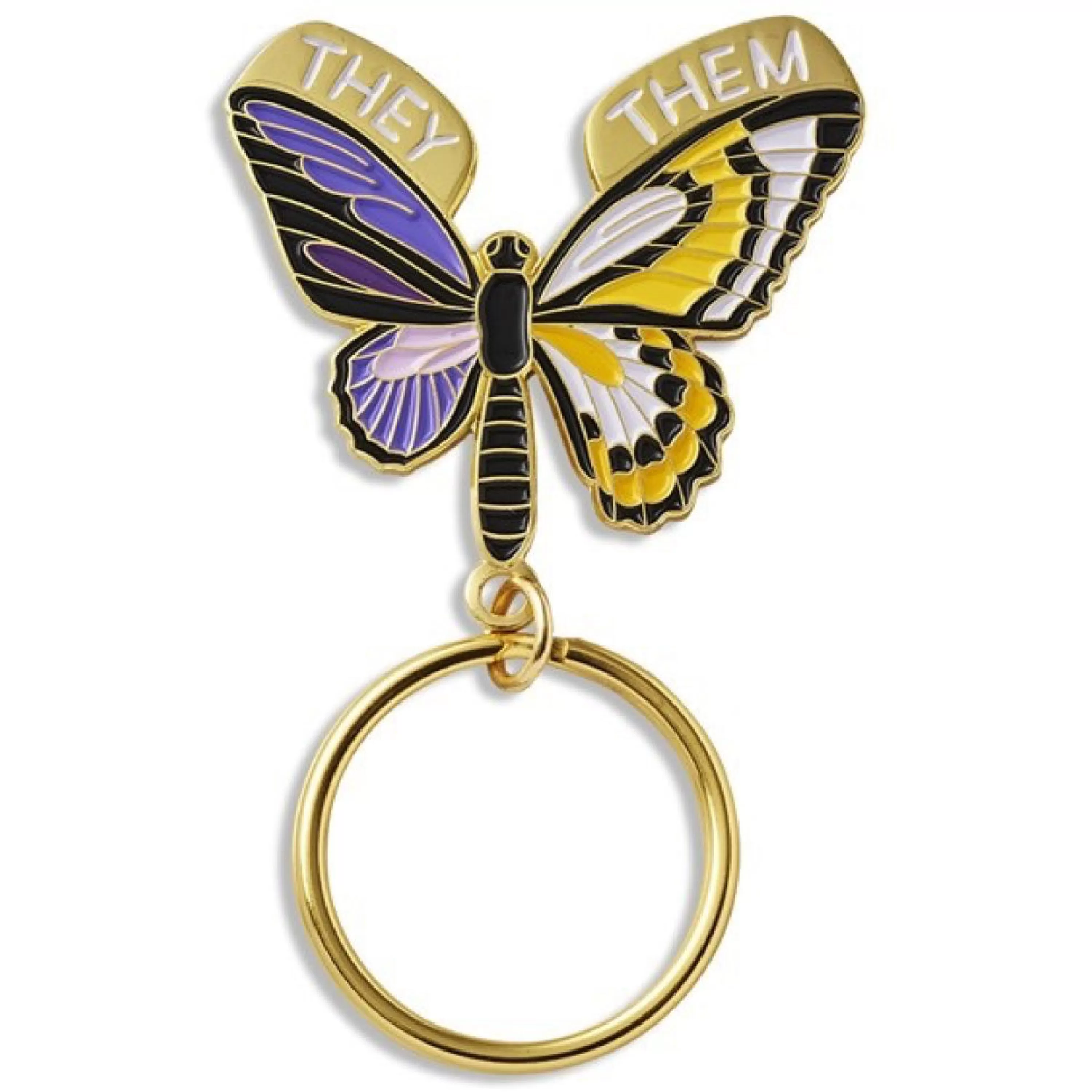 Outlet The Found Non-Binary Butterfly Keychain