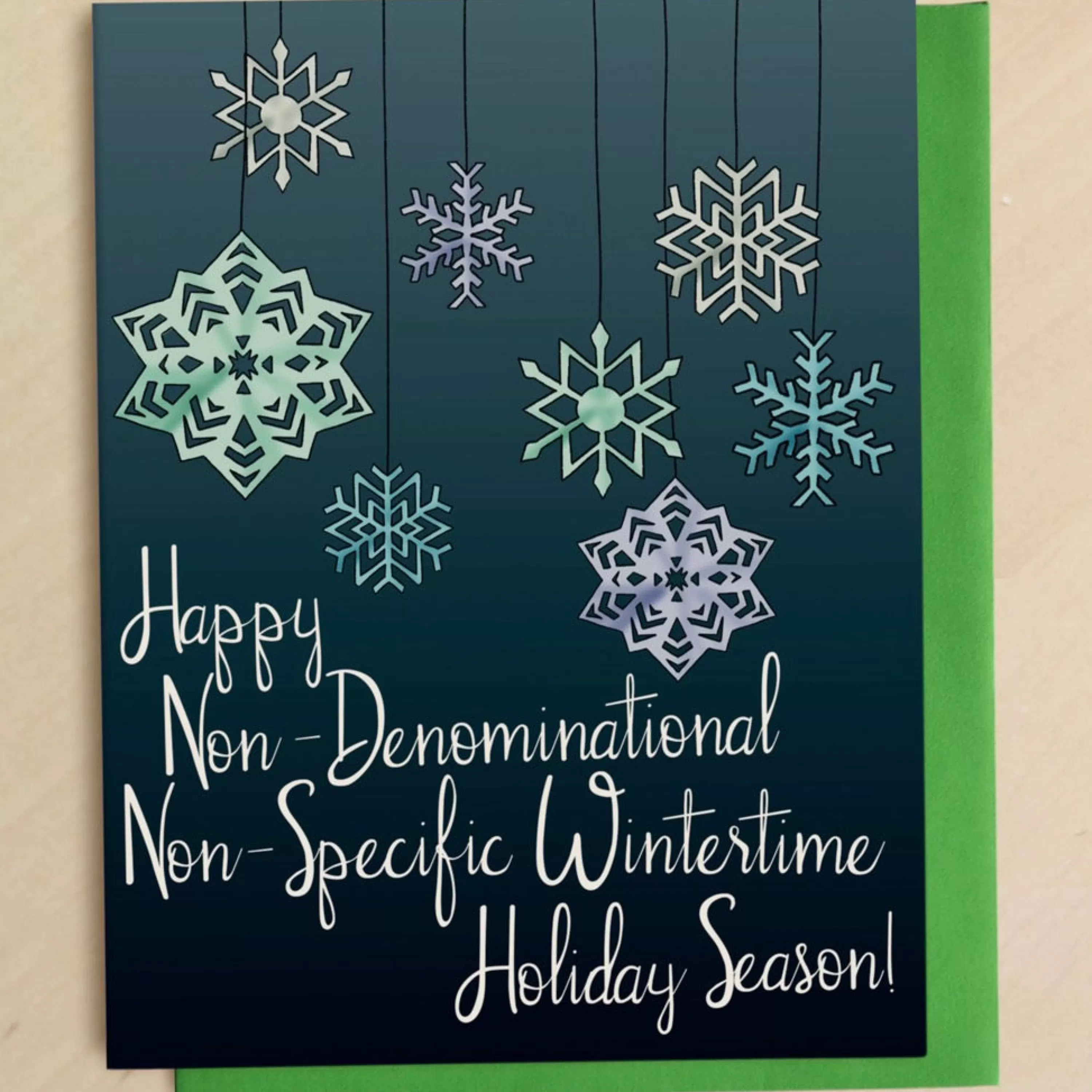 Greetings from Bergen Place Non-Denominational Winter Holiday Card