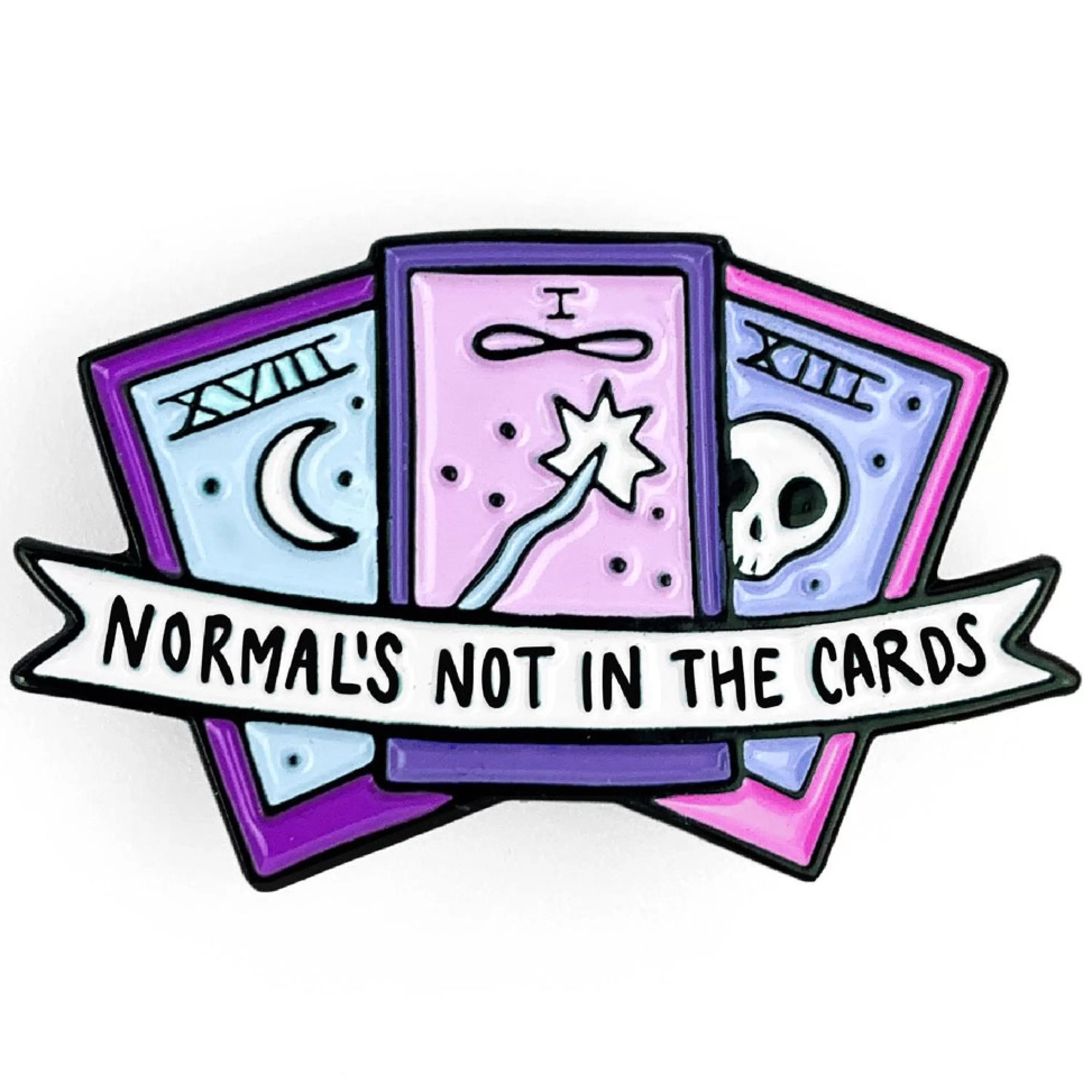 Sale Band of Weirdos Normal's Not In Cards Enamel Pin