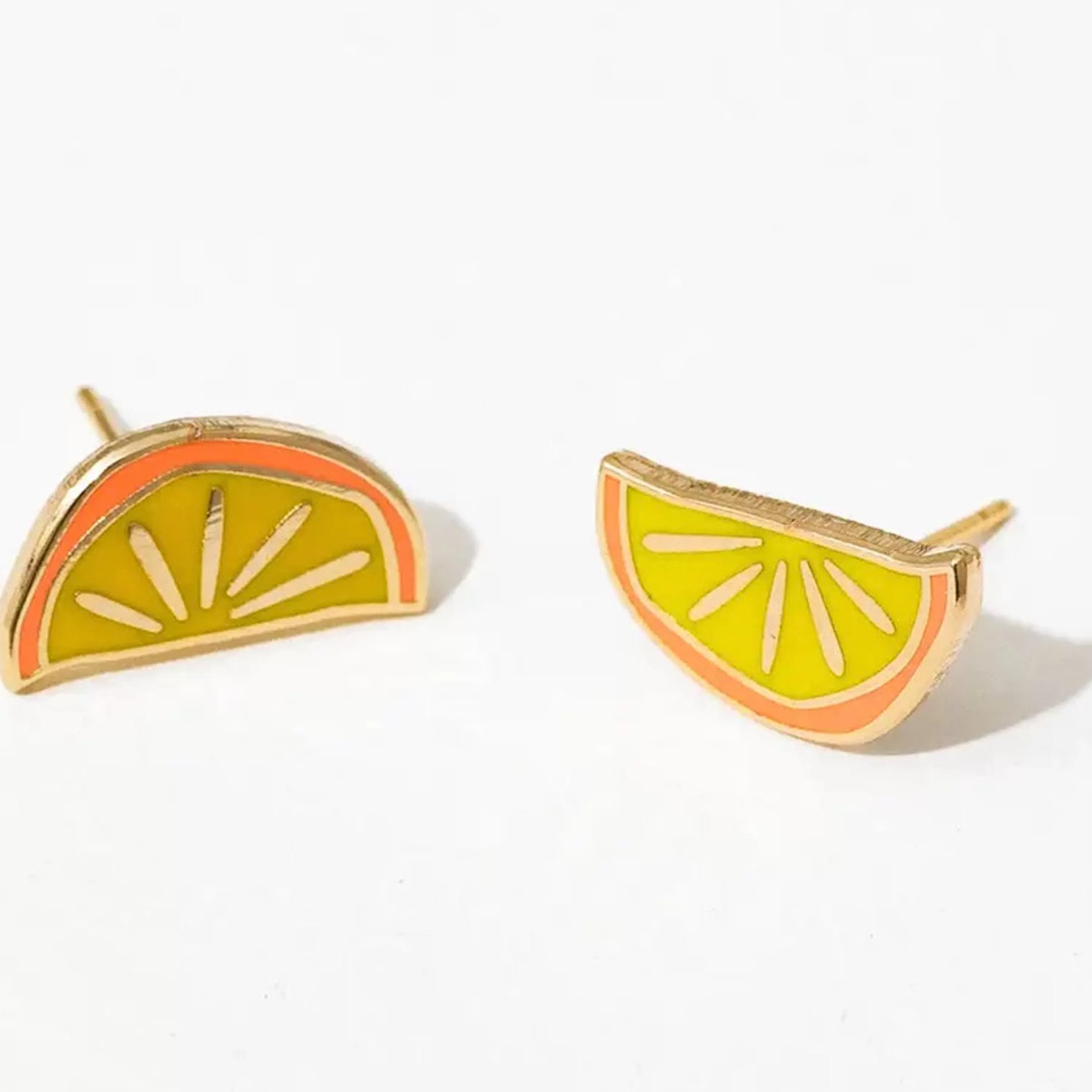 Store Larissa Loden Orange Slice Post Earrings