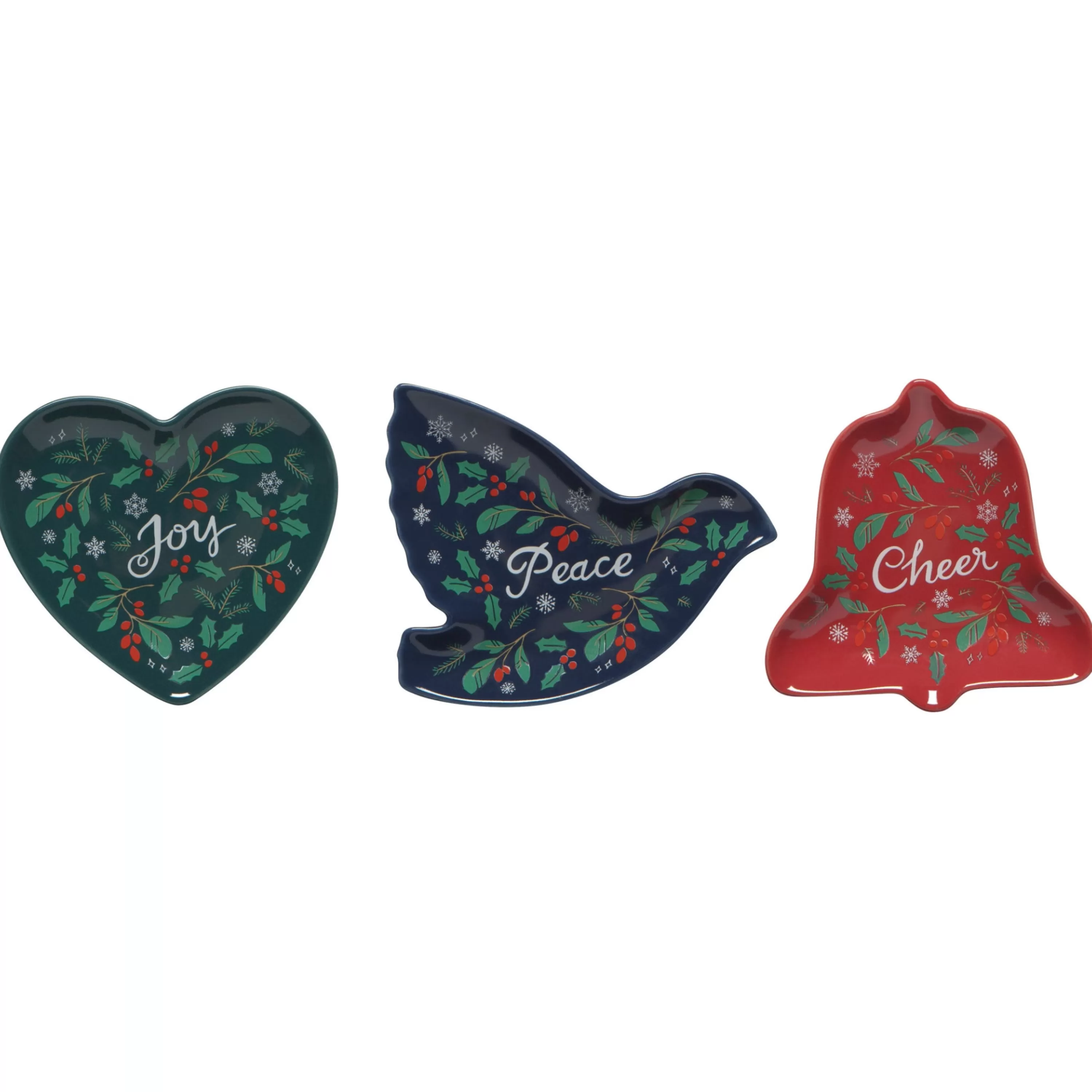 Danica Peace & Joy Shaped Dishes Set Of 3