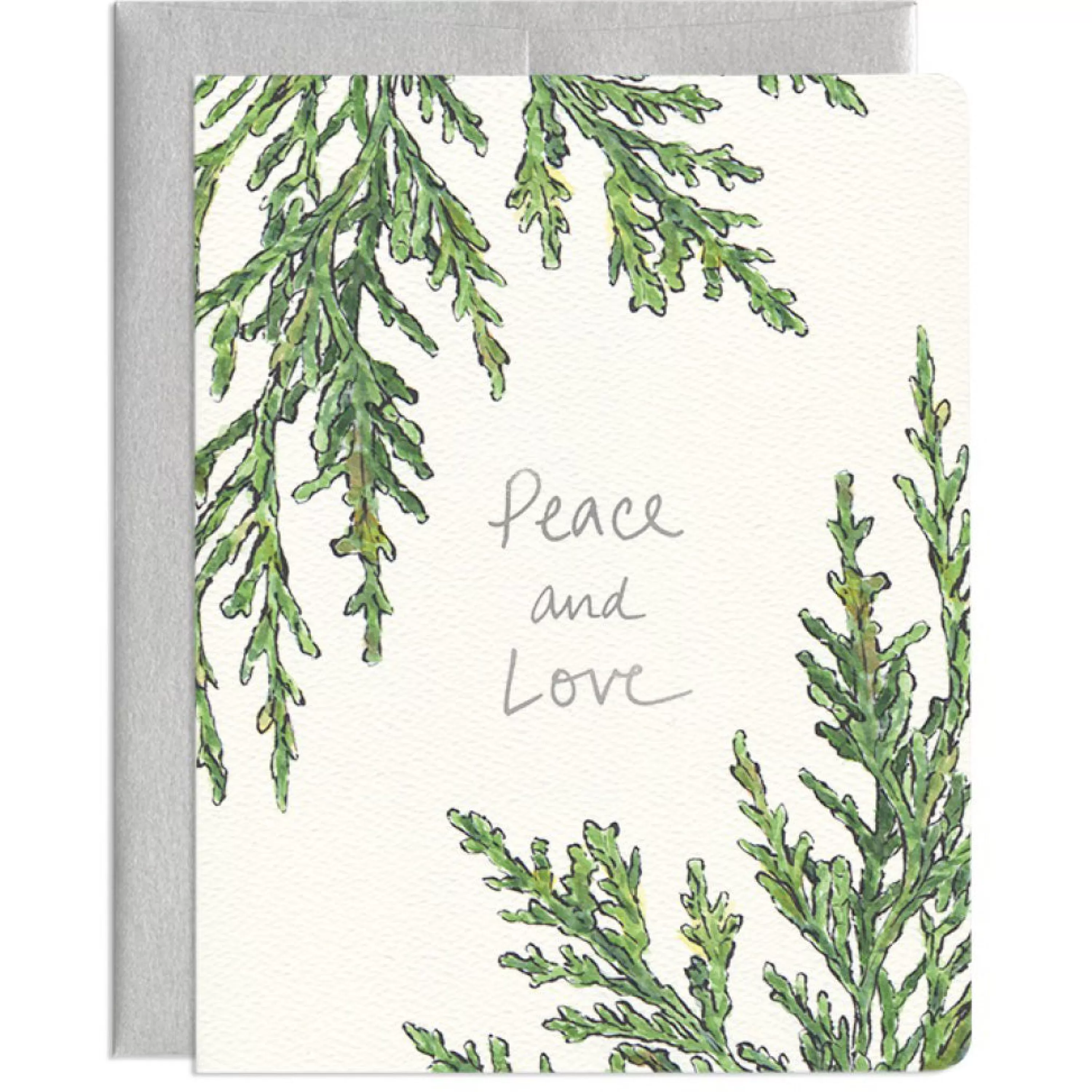 Gotamago Peace & Love Juniper Card