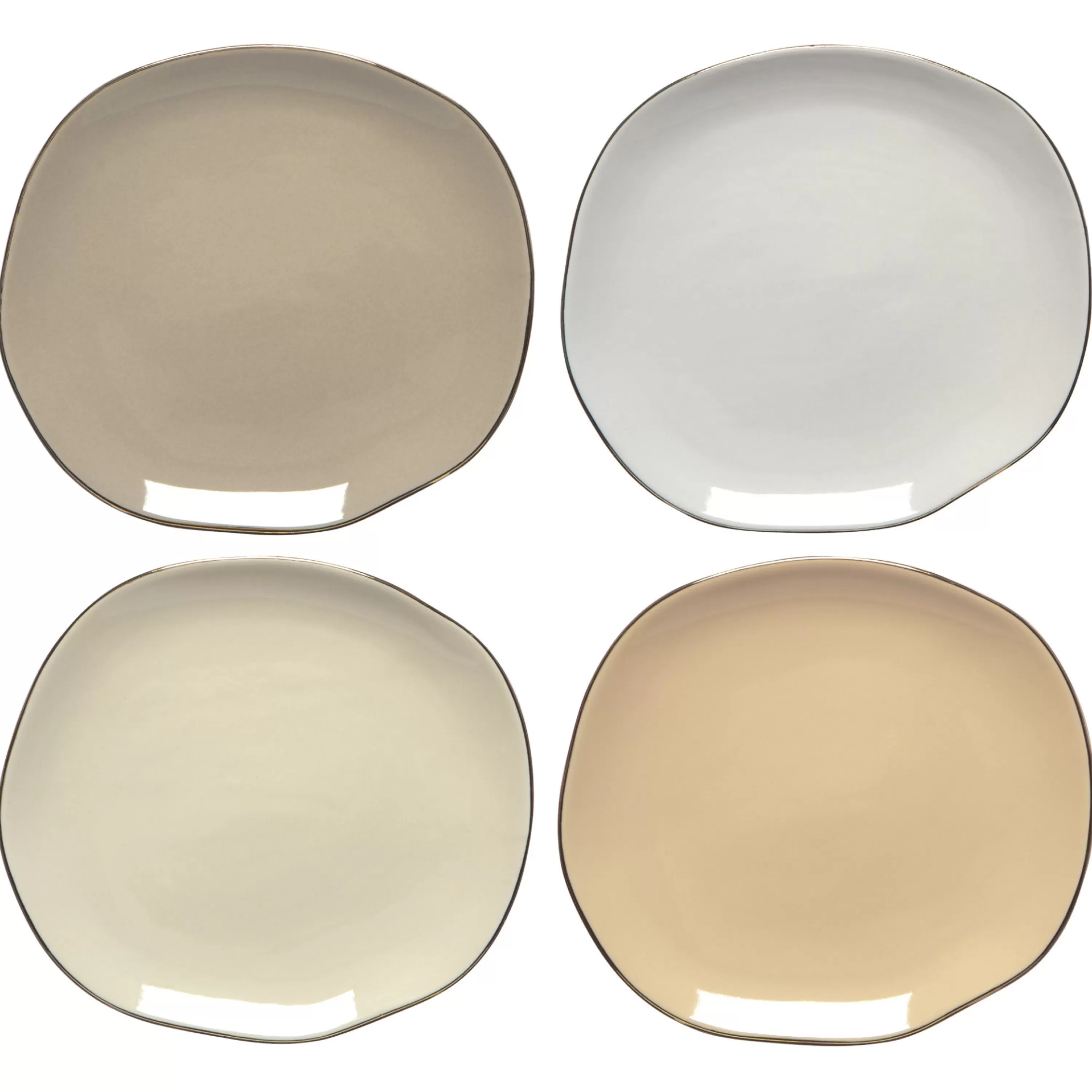 Fashion Danica Pebble Plates Set Of 4