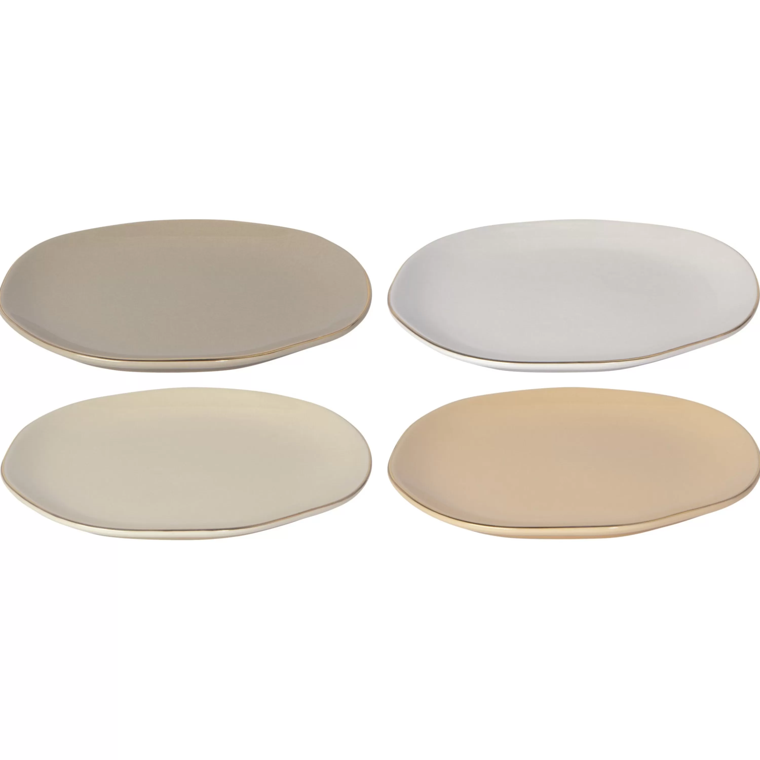 Fashion Danica Pebble Plates Set Of 4