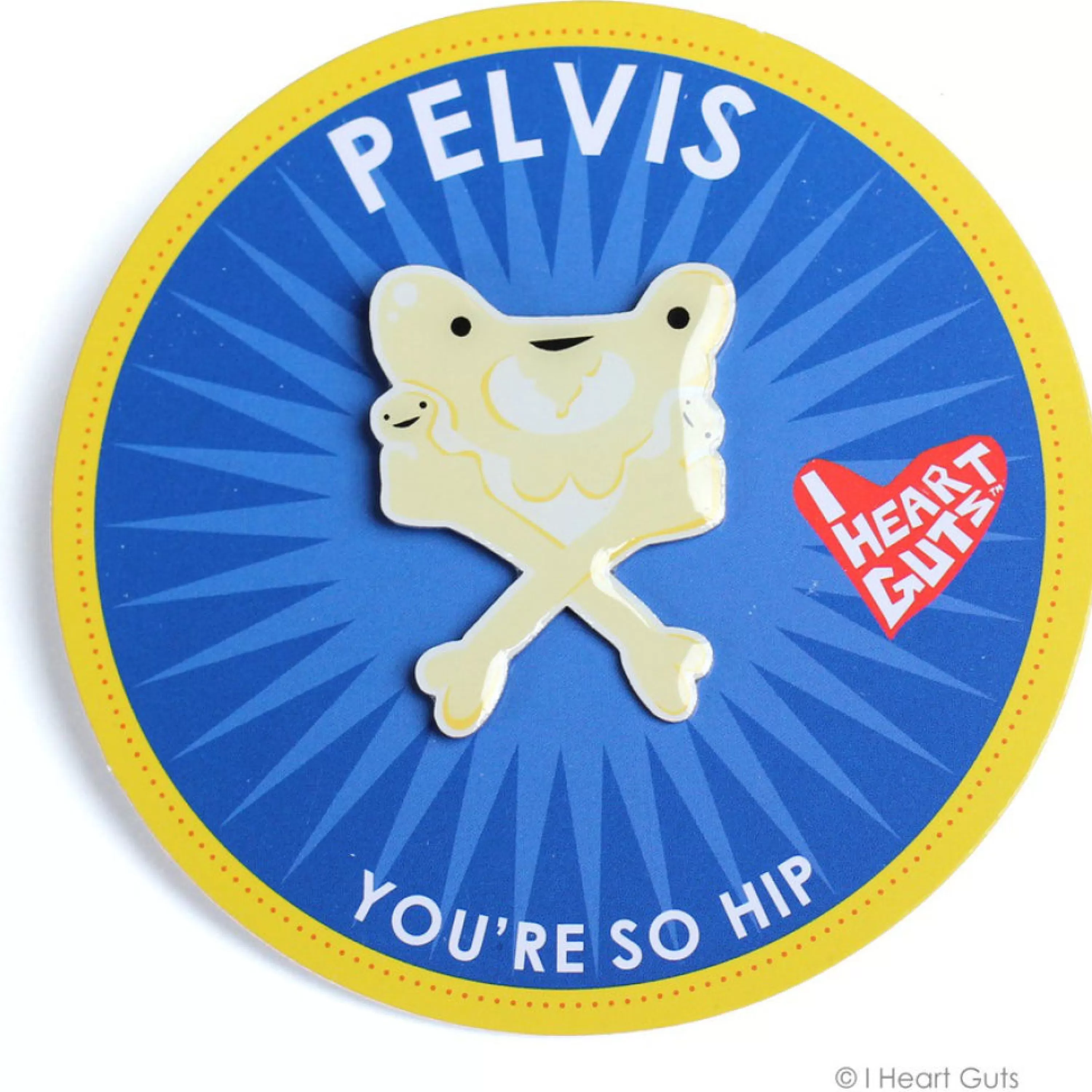 Outlet I Heart Guts Pelvis Lapel Pin