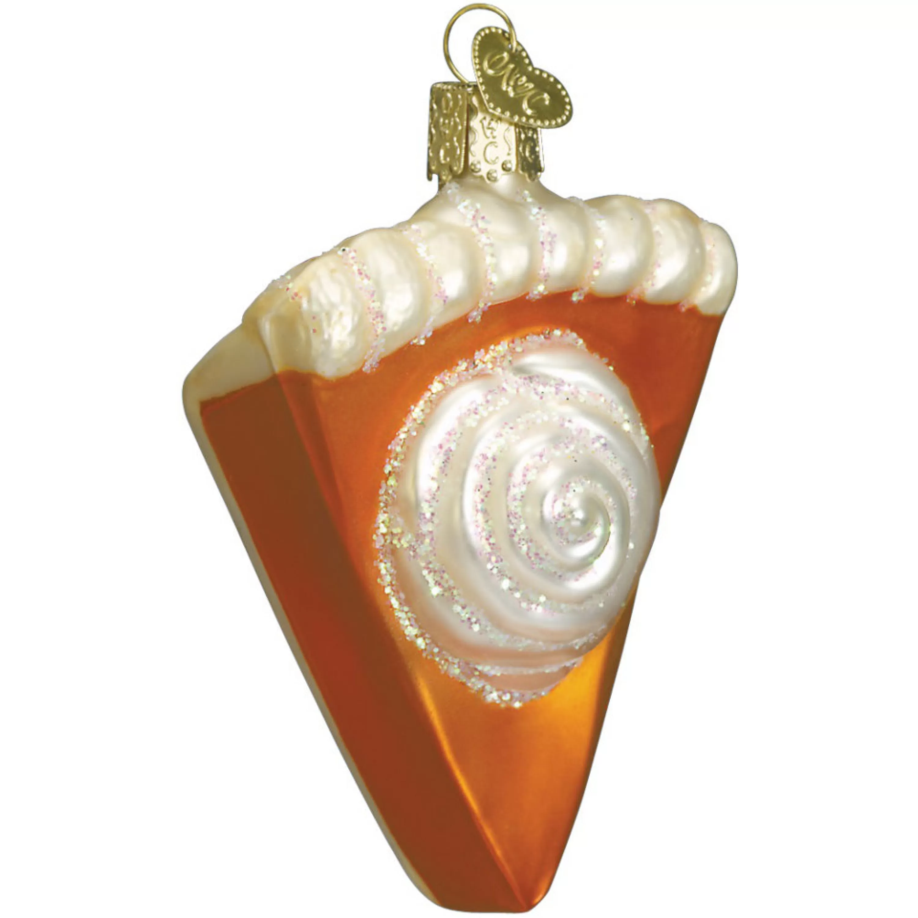 Old World Christmas Piece Of Pumpkin Pie Ornament