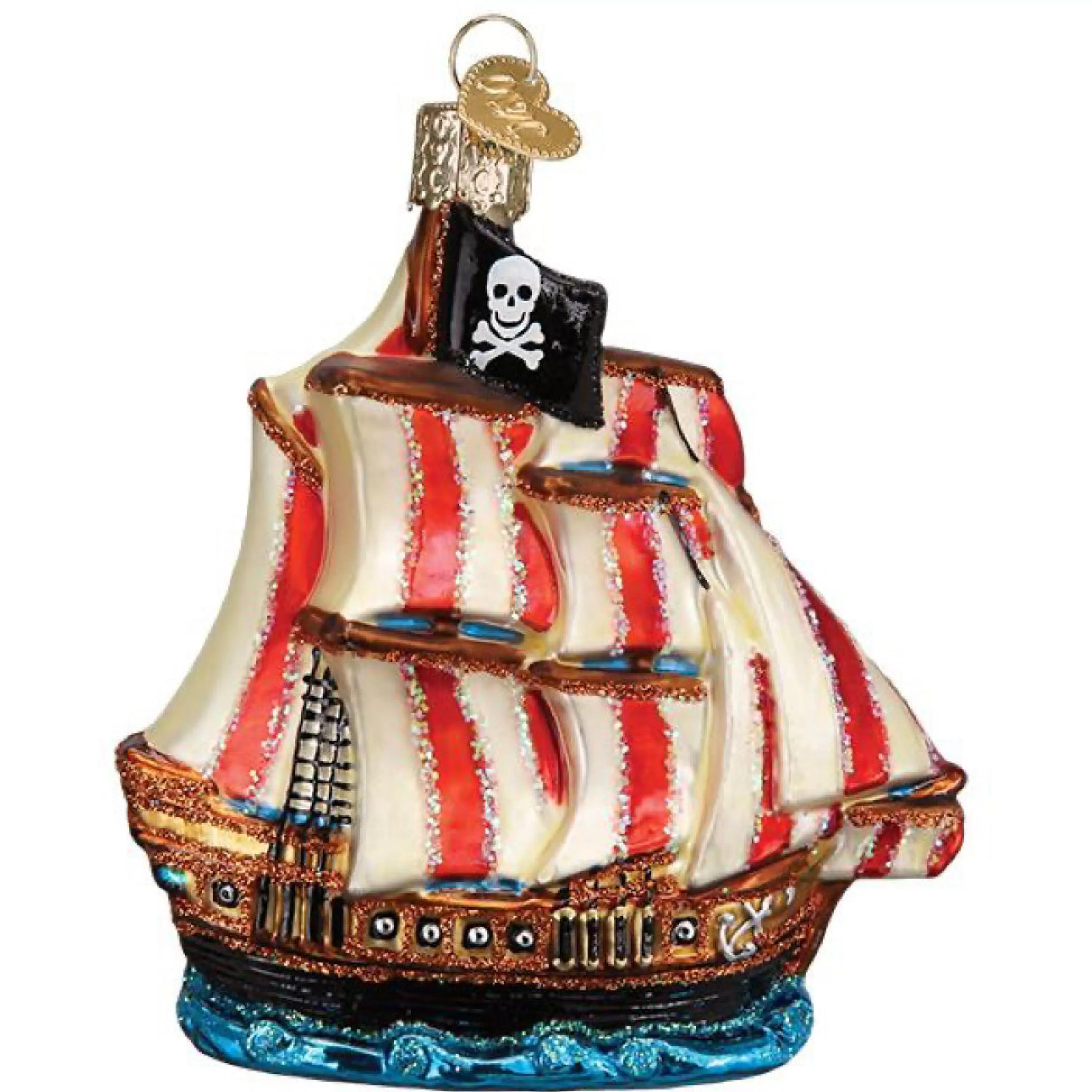 Old World Christmas Pirate Ship Ornament