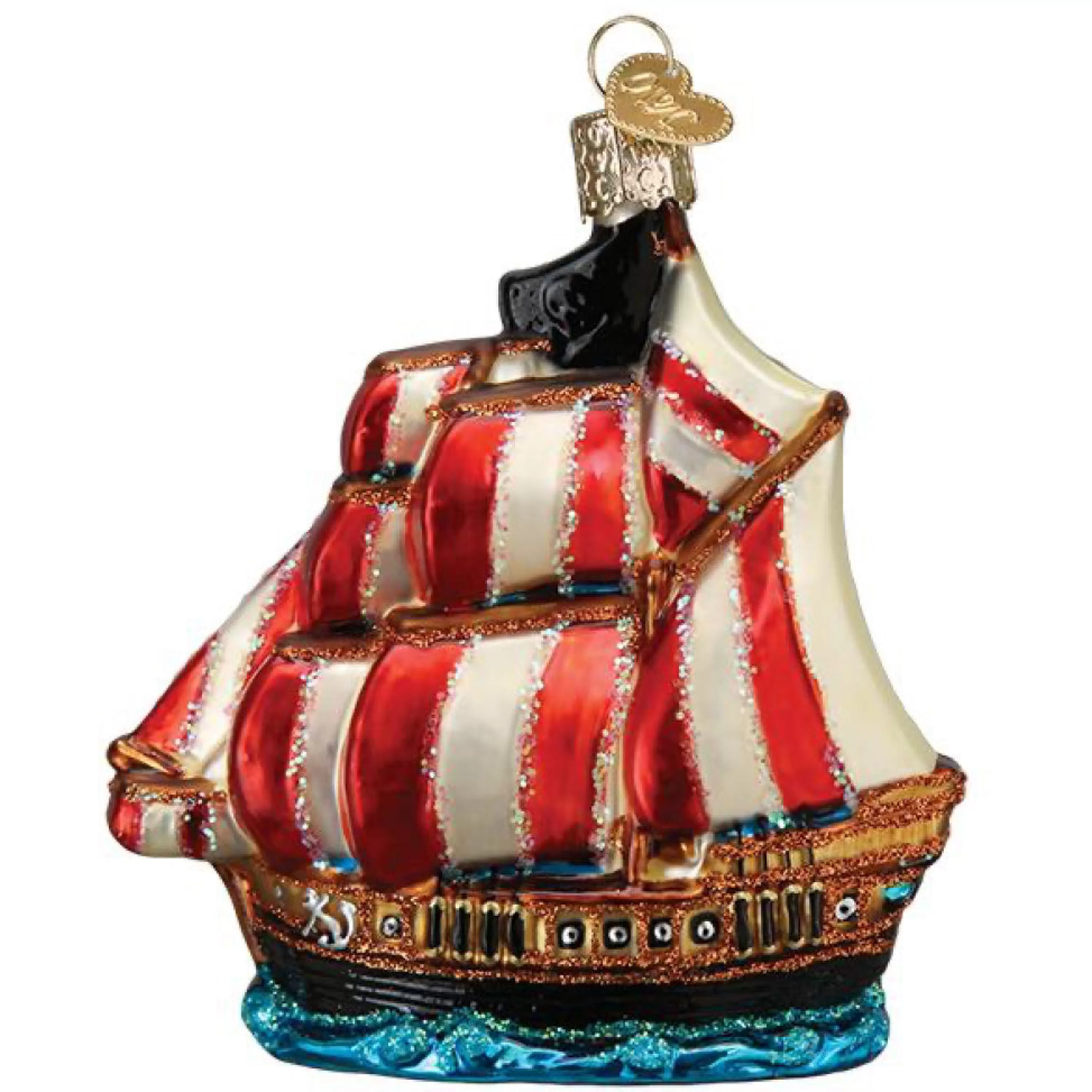 Old World Christmas Pirate Ship Ornament