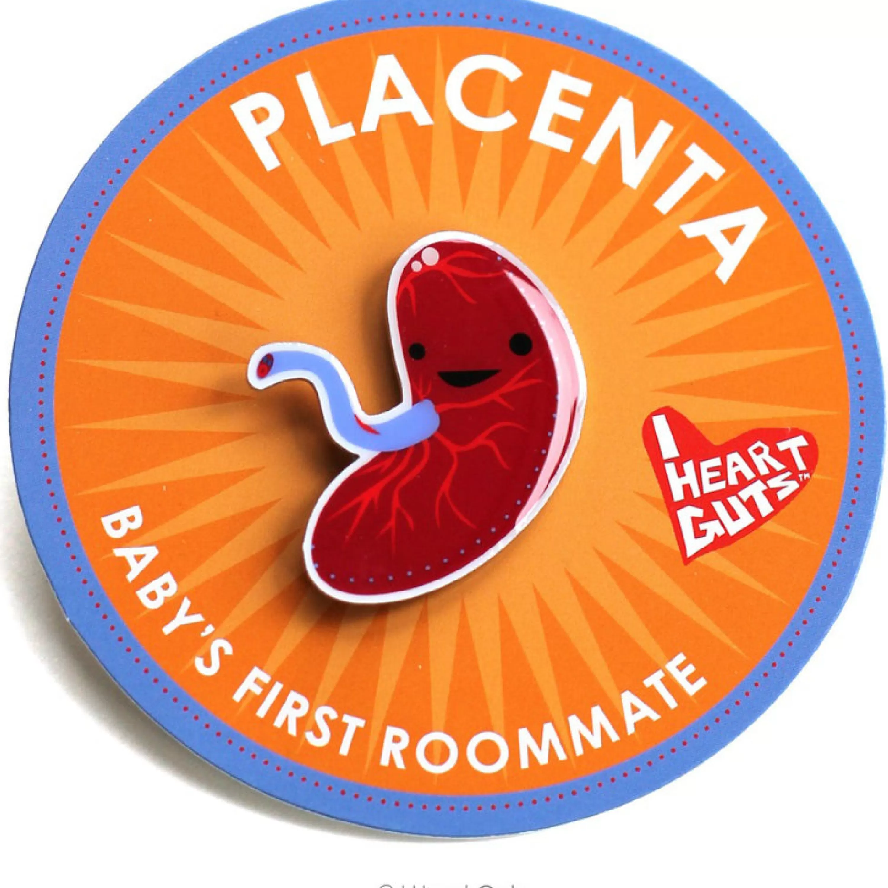 Clearance I Heart Guts Placenta Lapel Pin