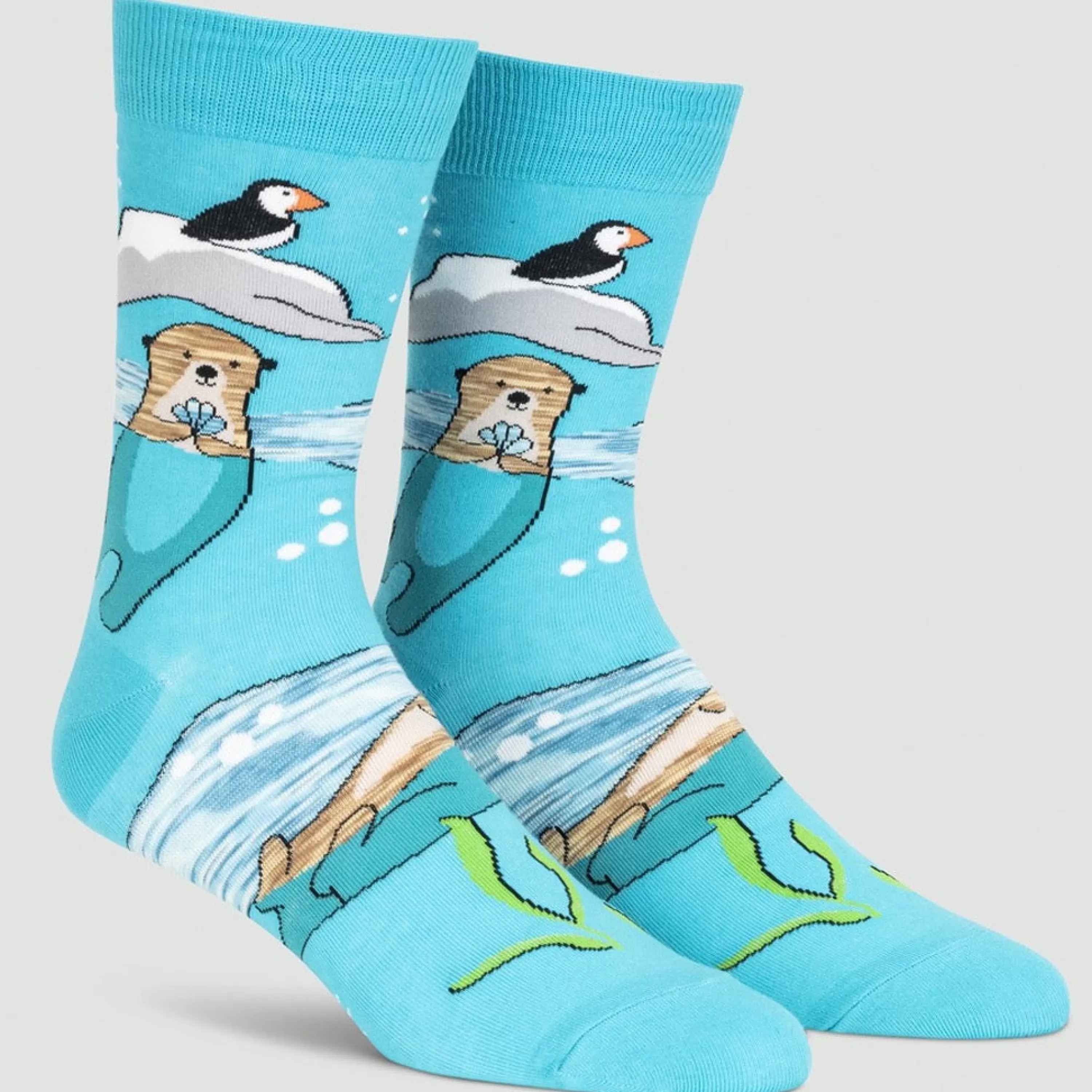 Sale Sock It To Me Plays Well With Otters Men's Crew Socks