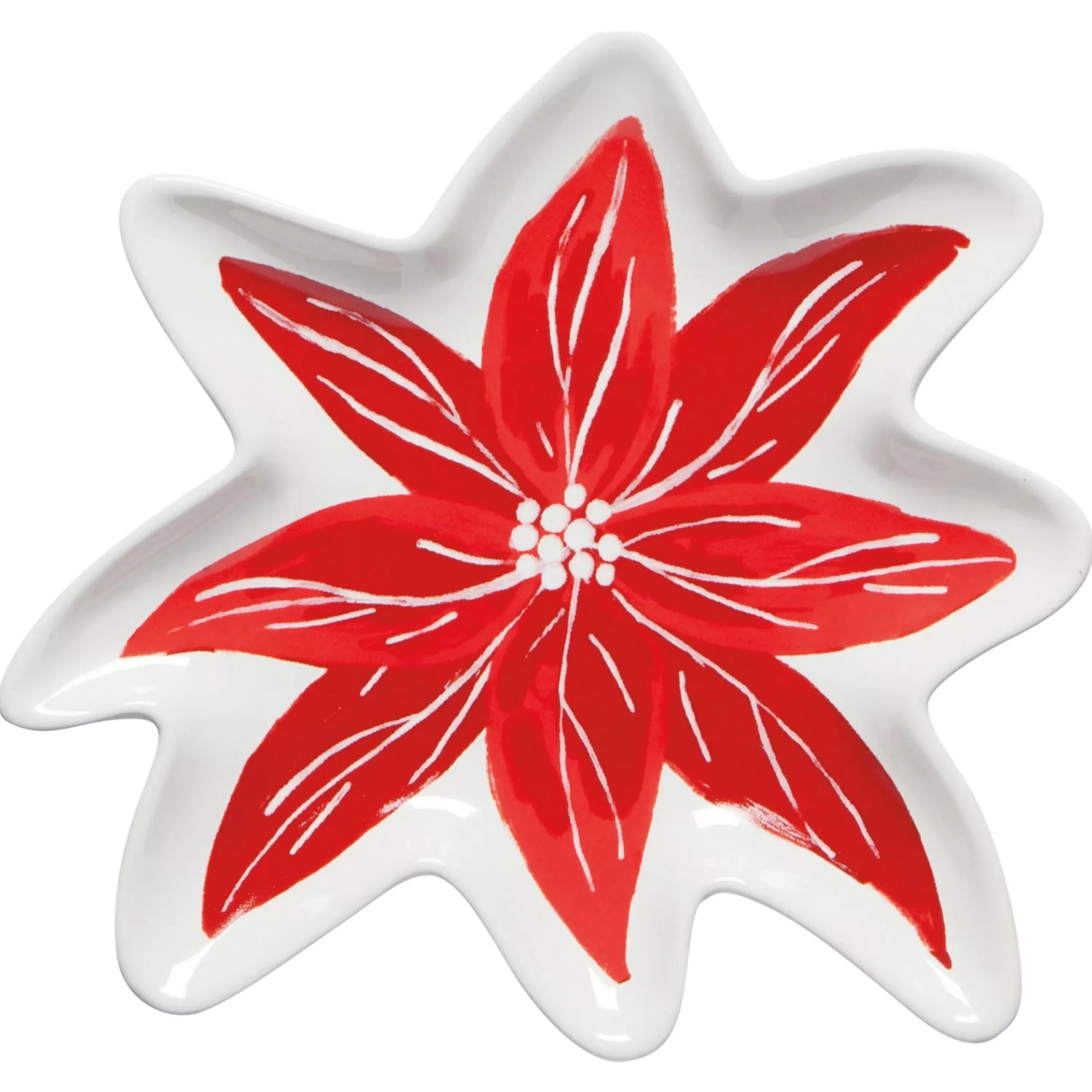 Danica Poinsettia Shaped Dish