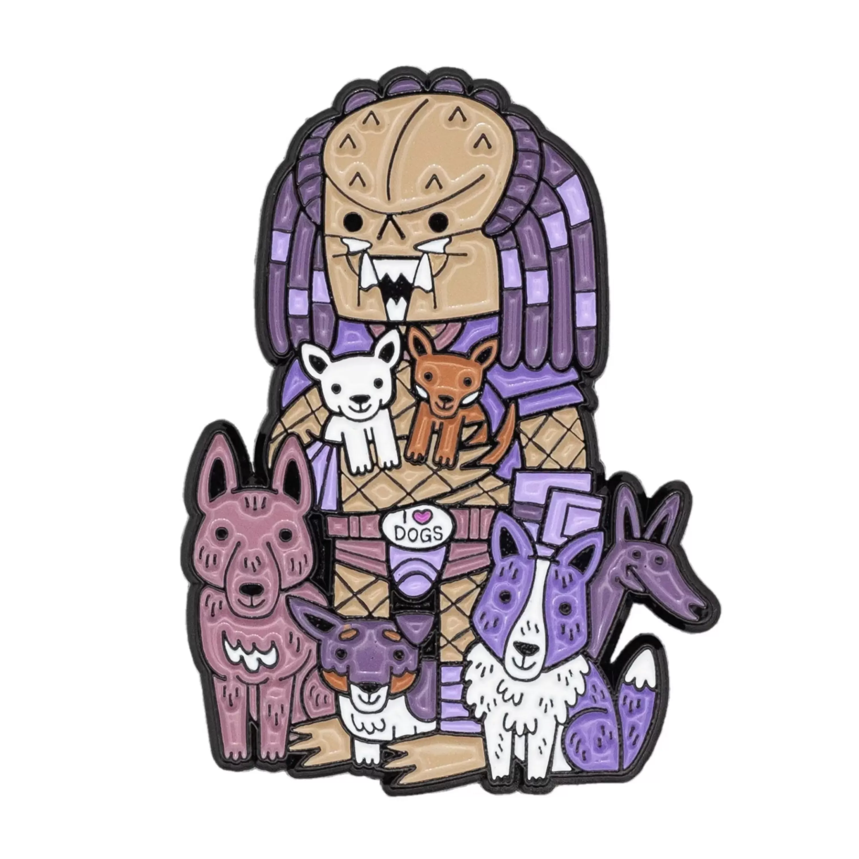 Hot Little Shop of Pins Predator (Team Dogs) Enamel Pin