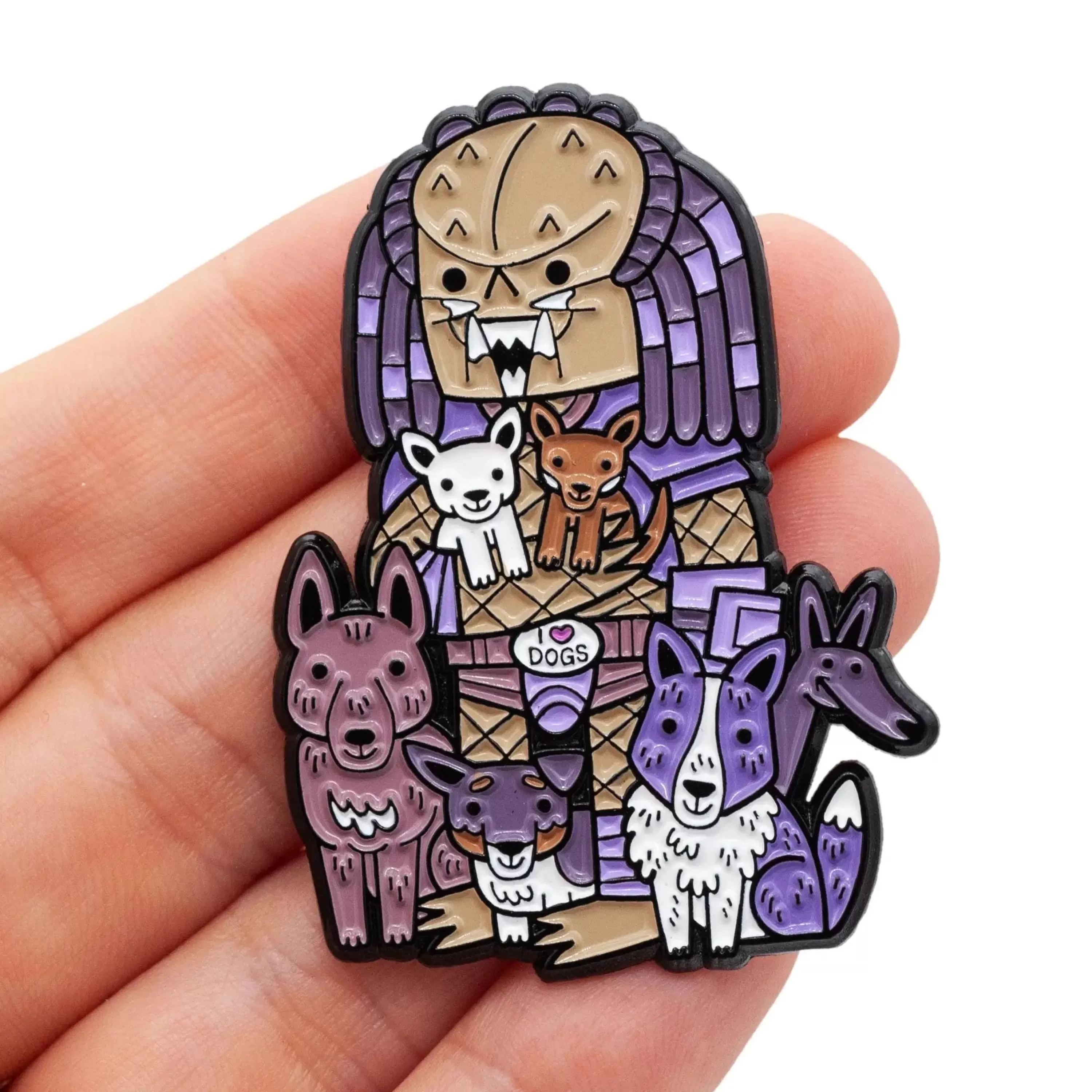 Hot Little Shop of Pins Predator (Team Dogs) Enamel Pin