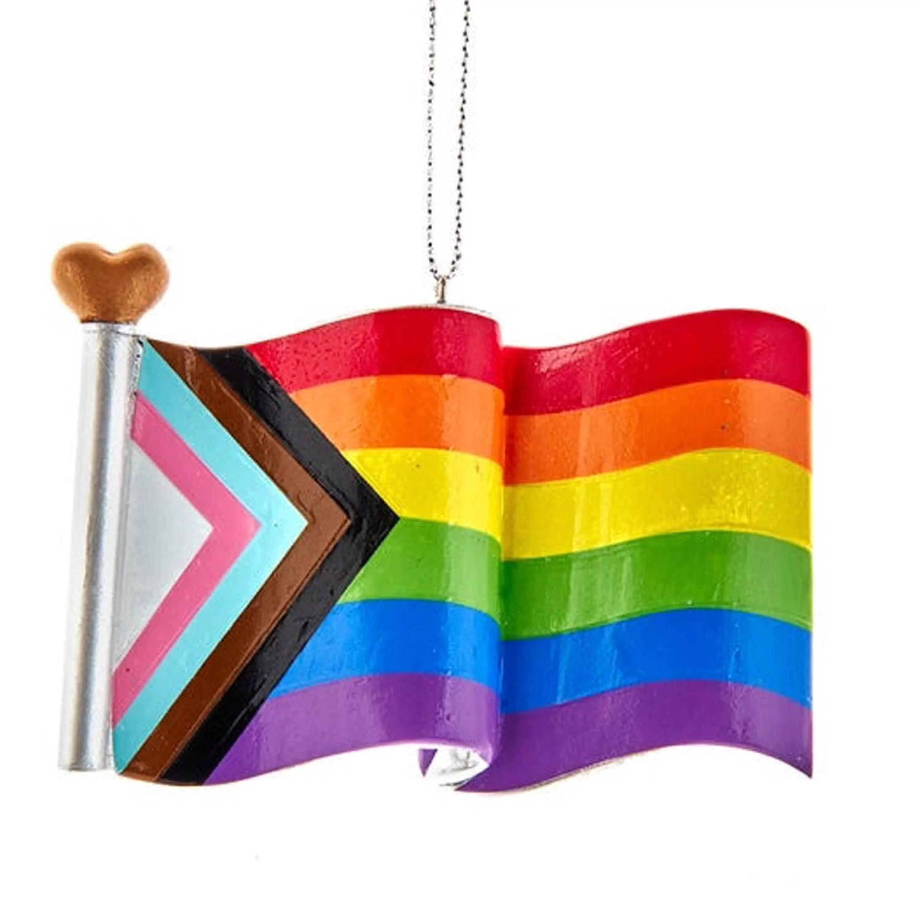 Kurt Adler Progress Pride Flag Ornament