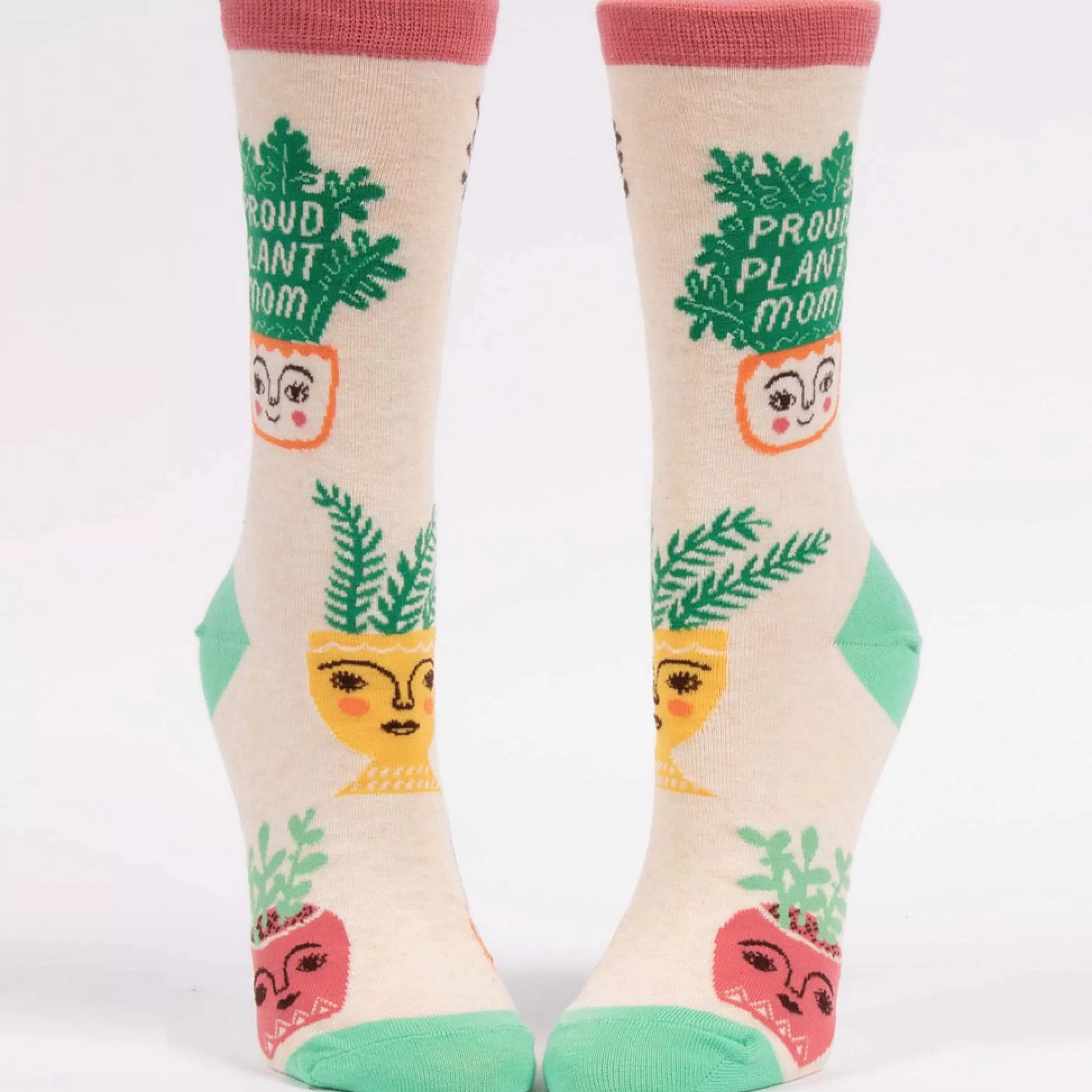 Hot Blue Q Proud Plant Mom Crew Socks