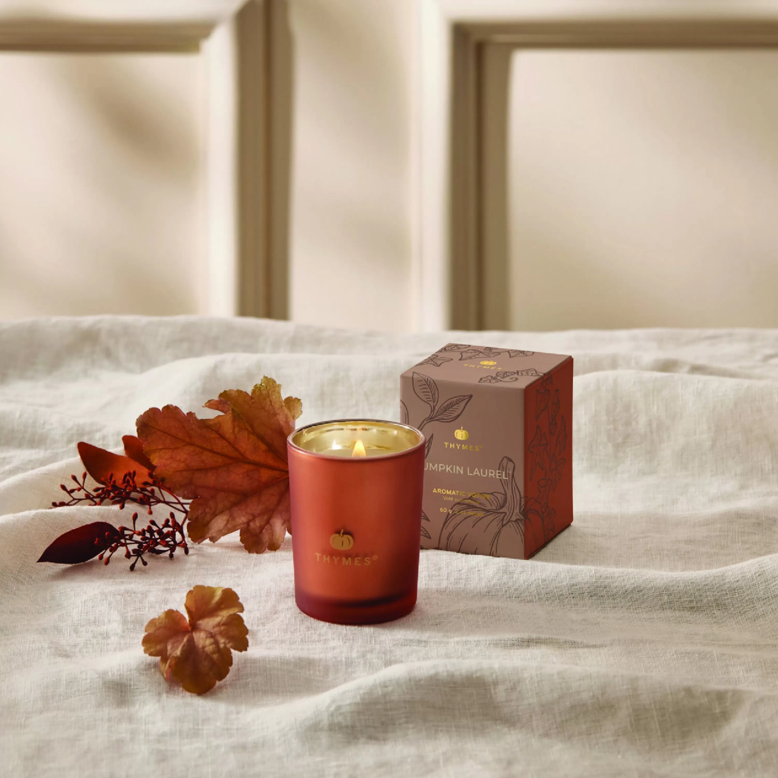 Best Sale Thymes Pumpkin Laurel Votive Candle