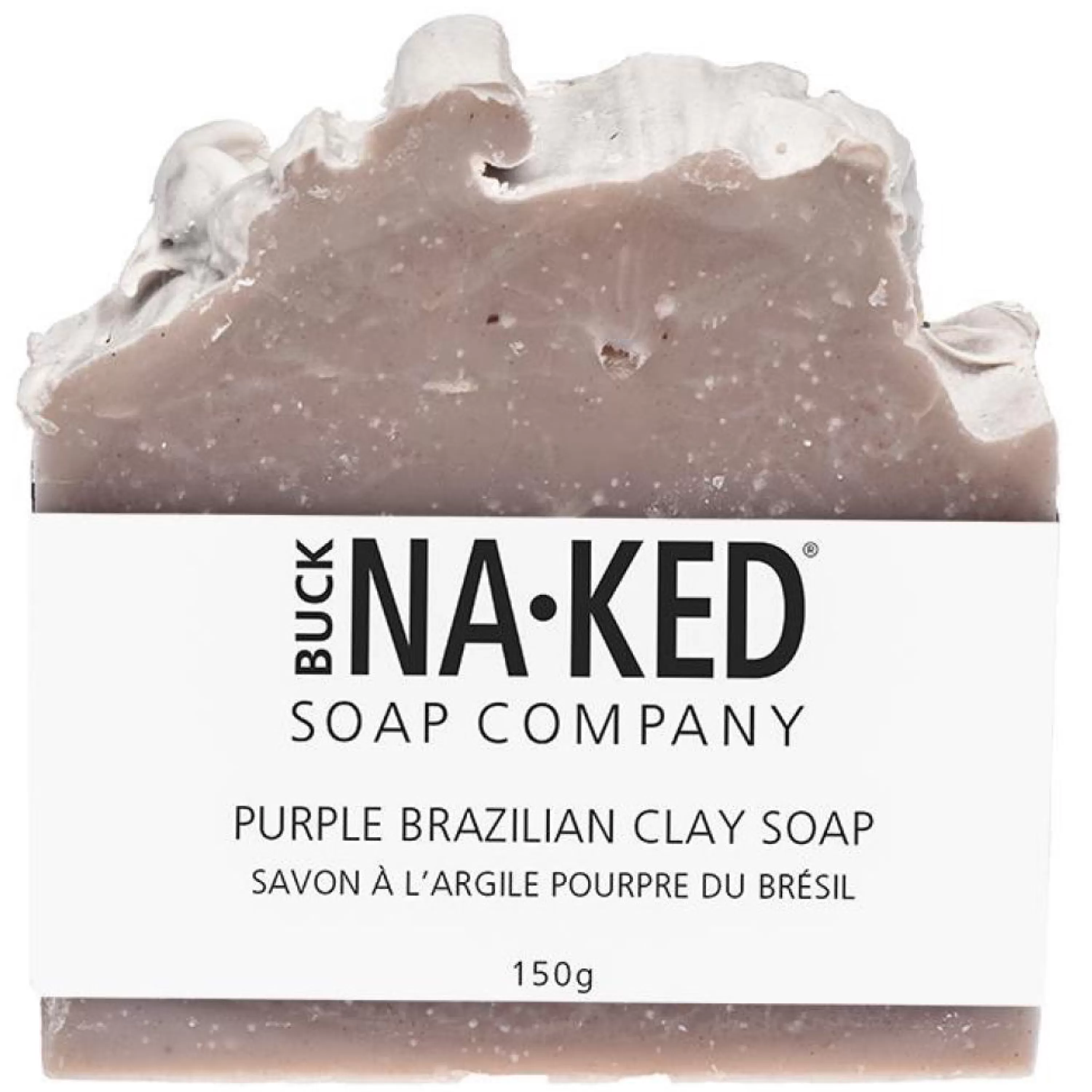 Fashion Buck Naked Soap Company Purple Brazilian Clay Soap