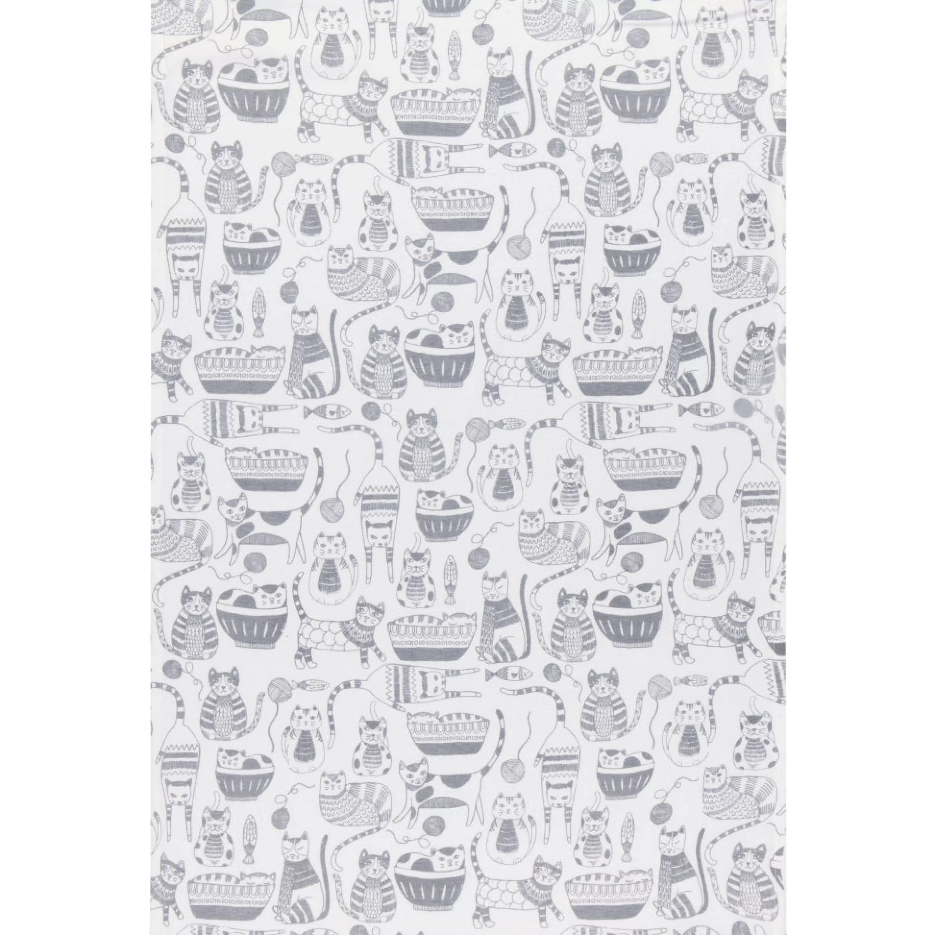 Sale Danica Purr Party London Grey Floursack Tea Towels Set Of 2