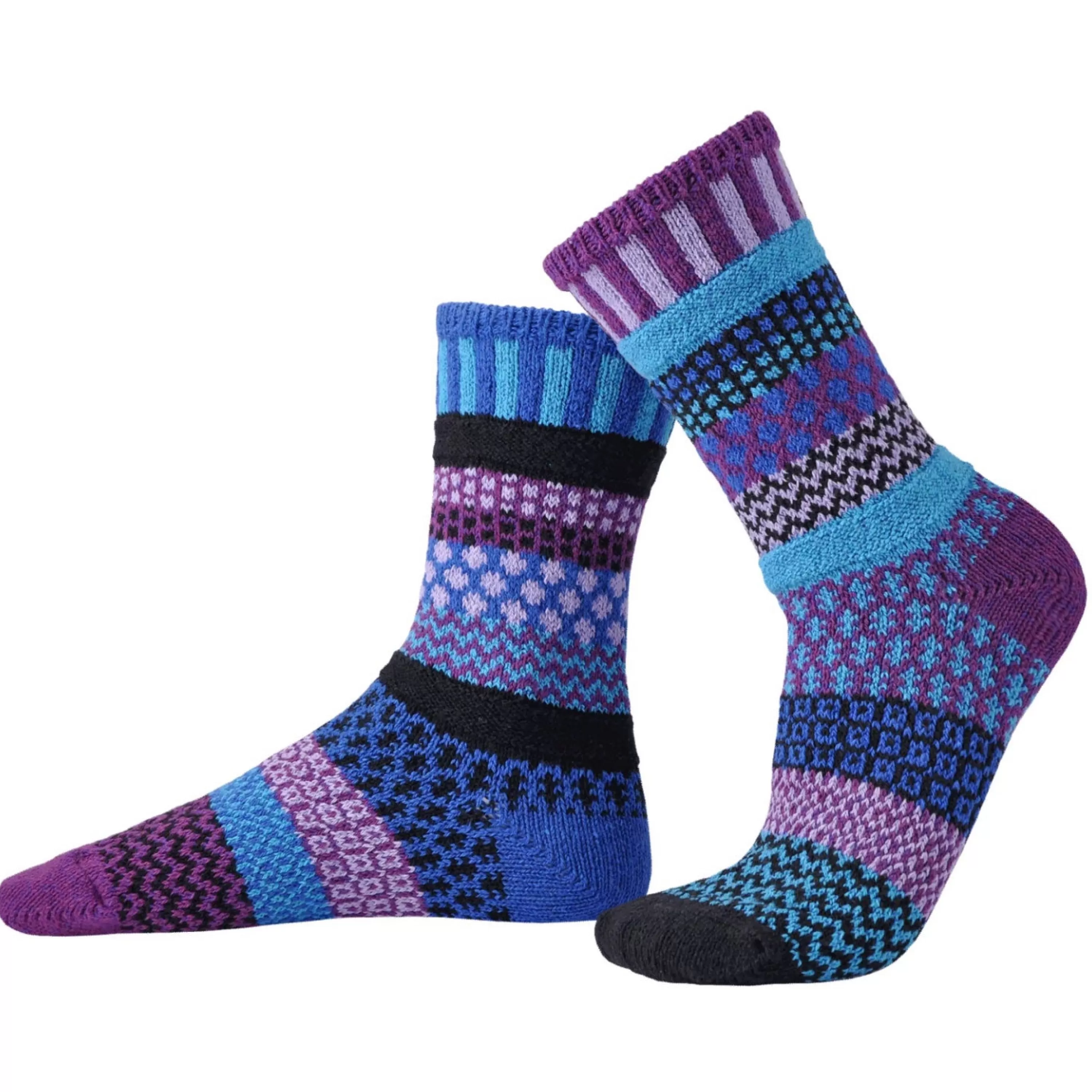 Best Solmate Raspberry Mismatched Crew Socks