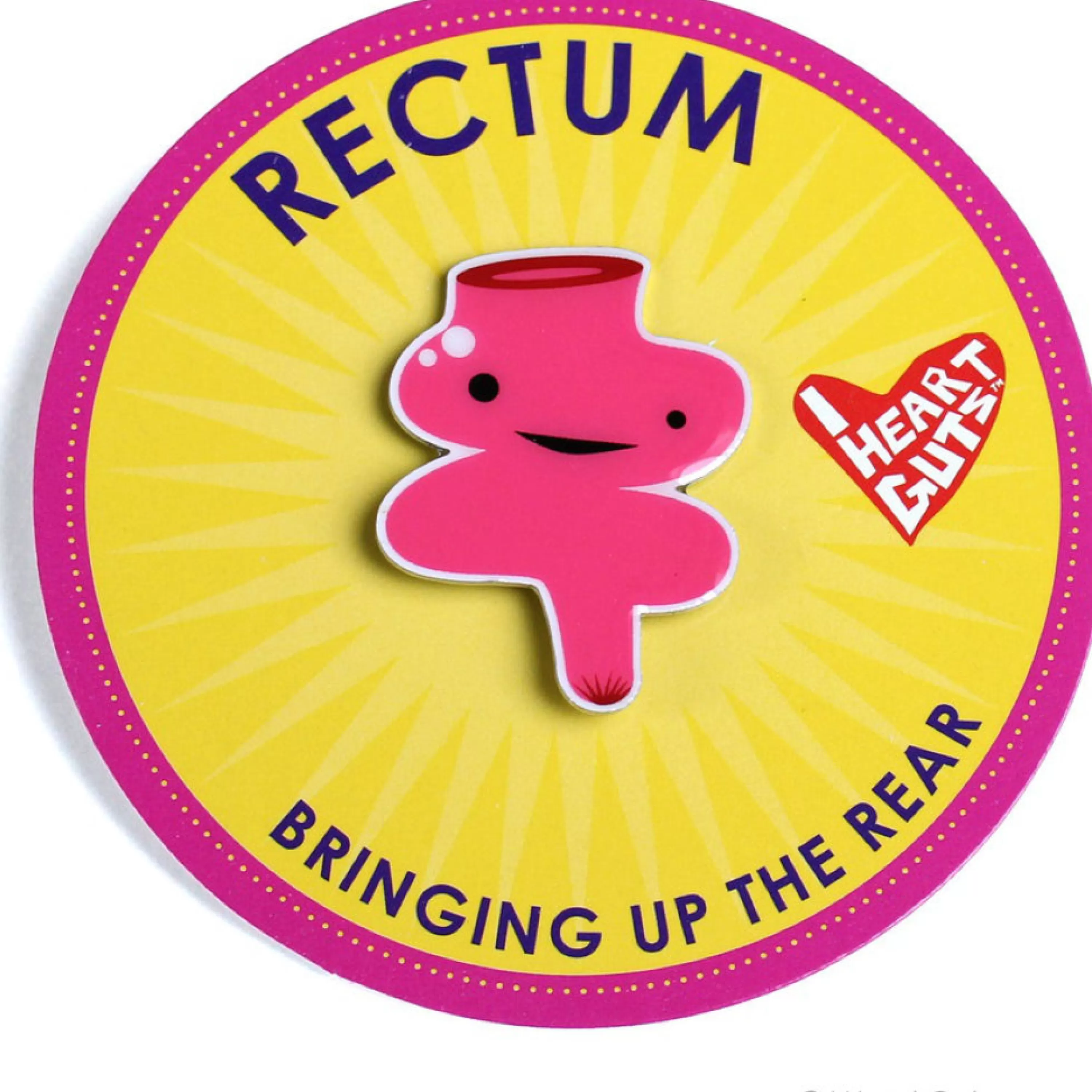 Flash Sale I Heart Guts Rectum Lapel Pin