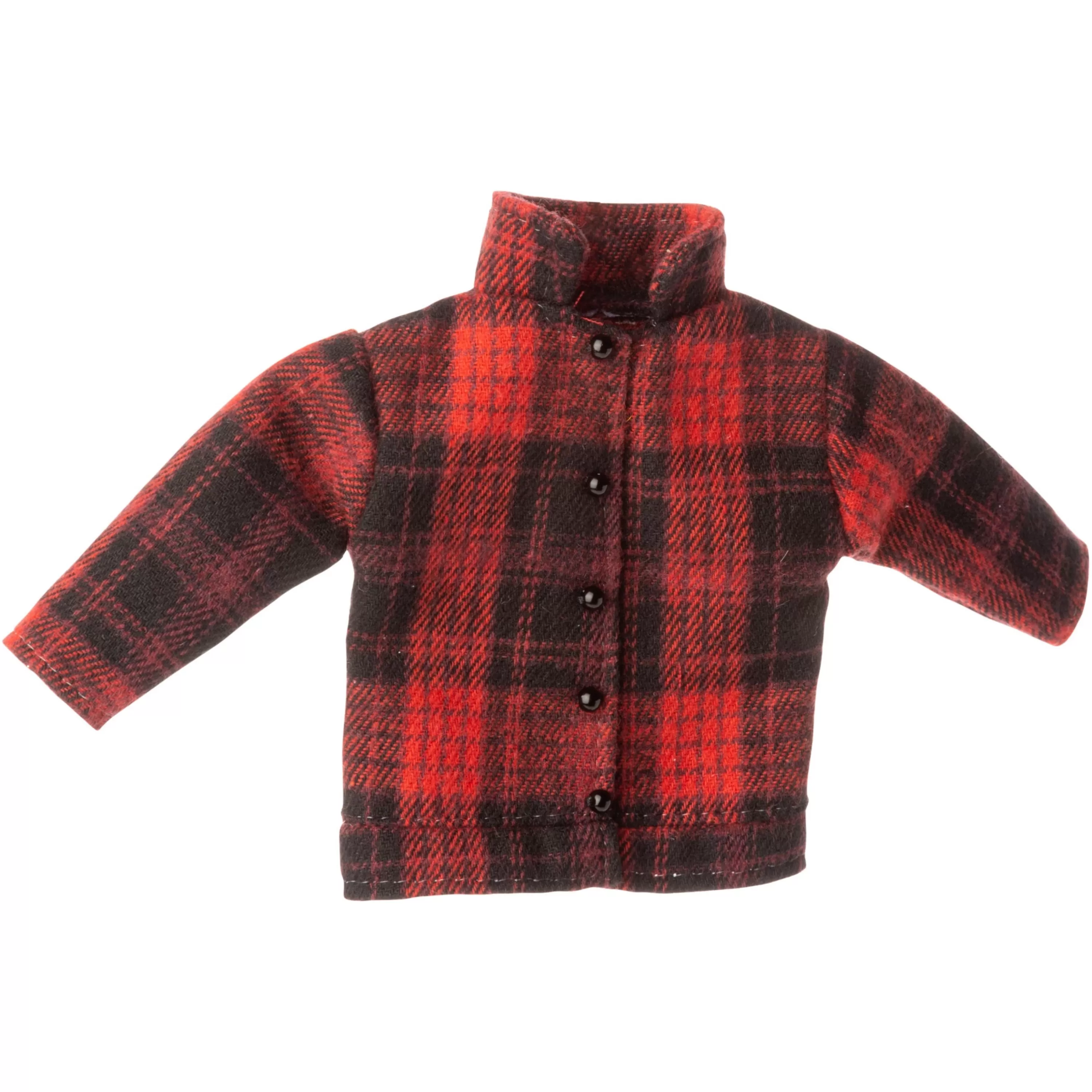 Silver Tree Red Plaid Jacket Ornament