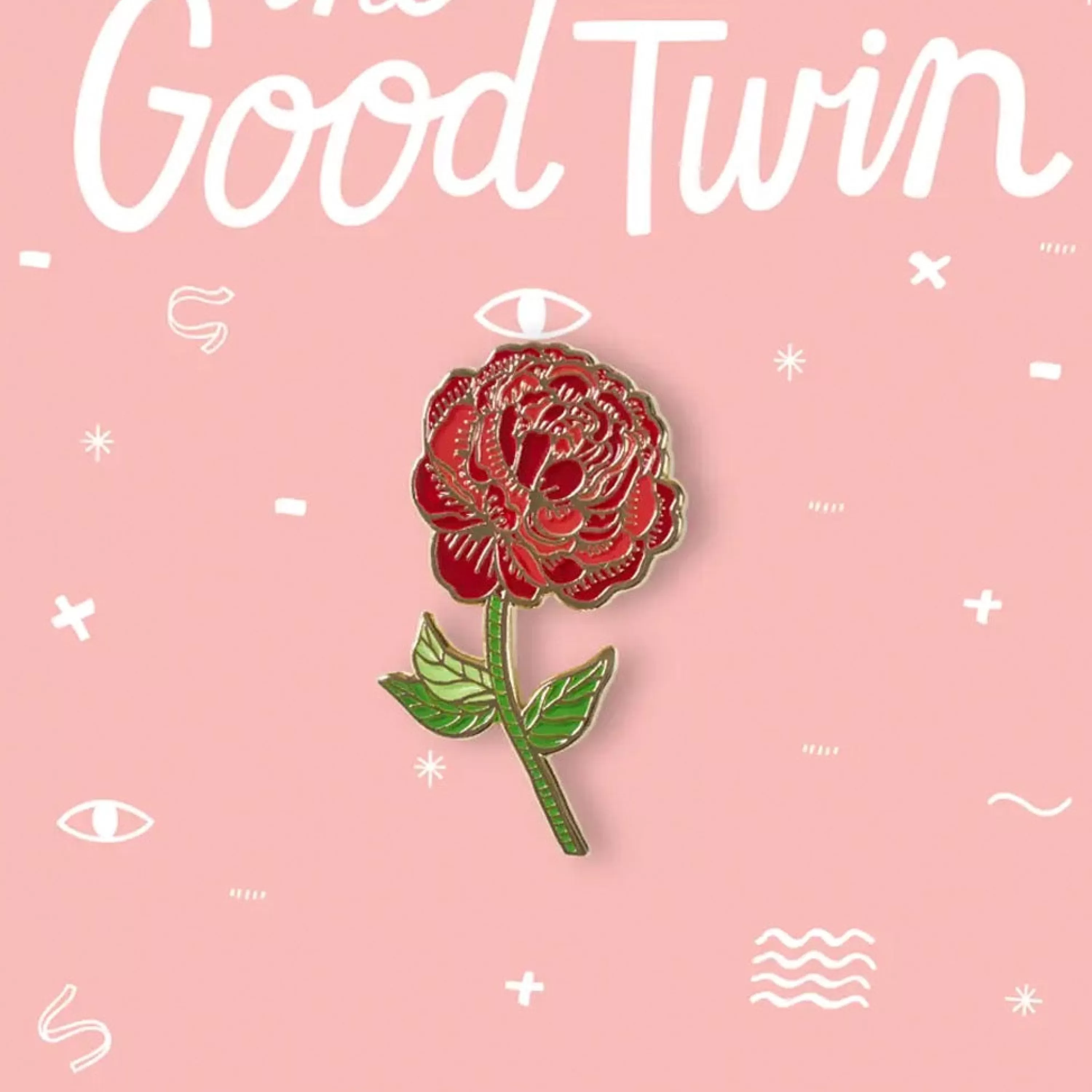 Flash Sale The Good Twin Red Rose Pin