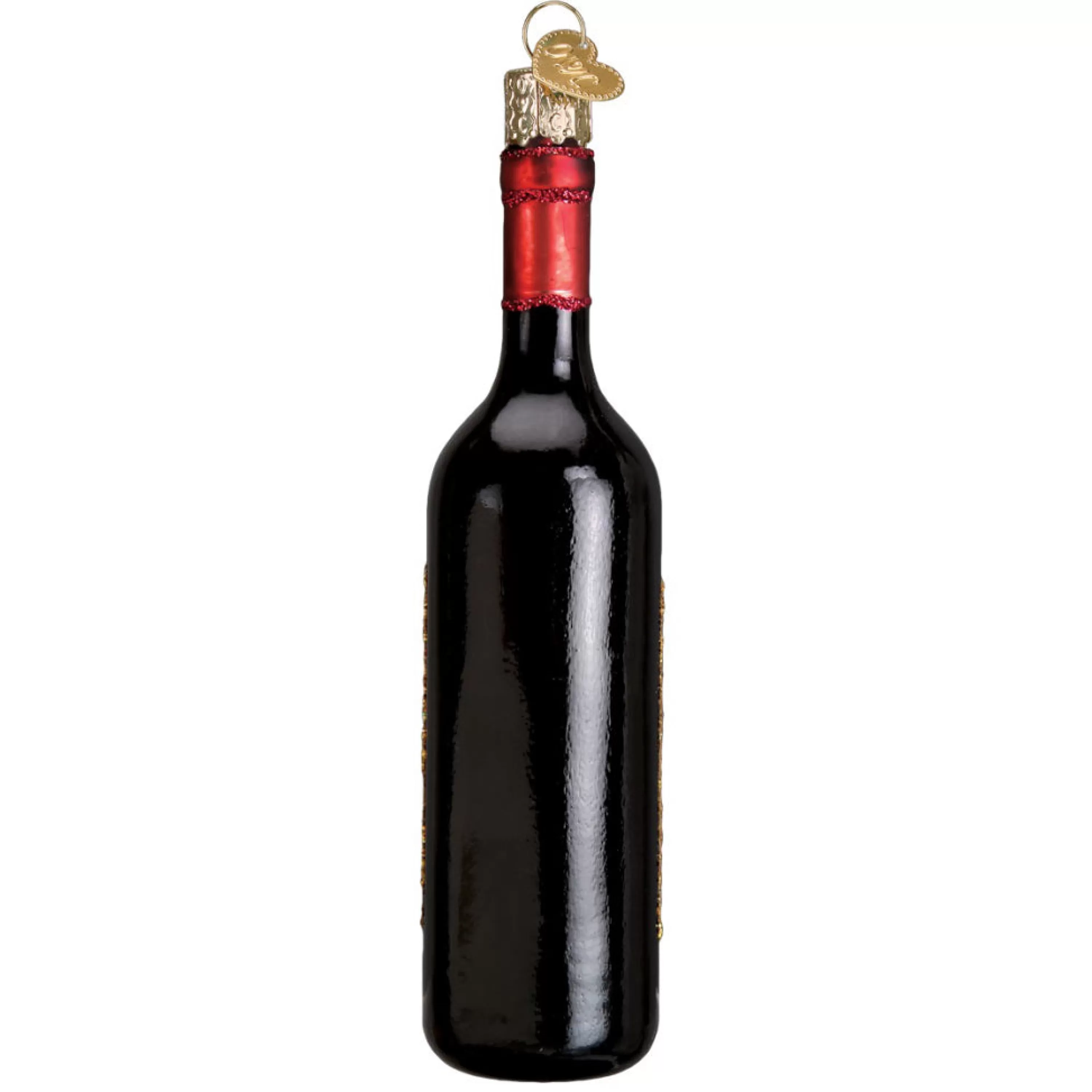 Old World Christmas Red Wine Bottle Ornament