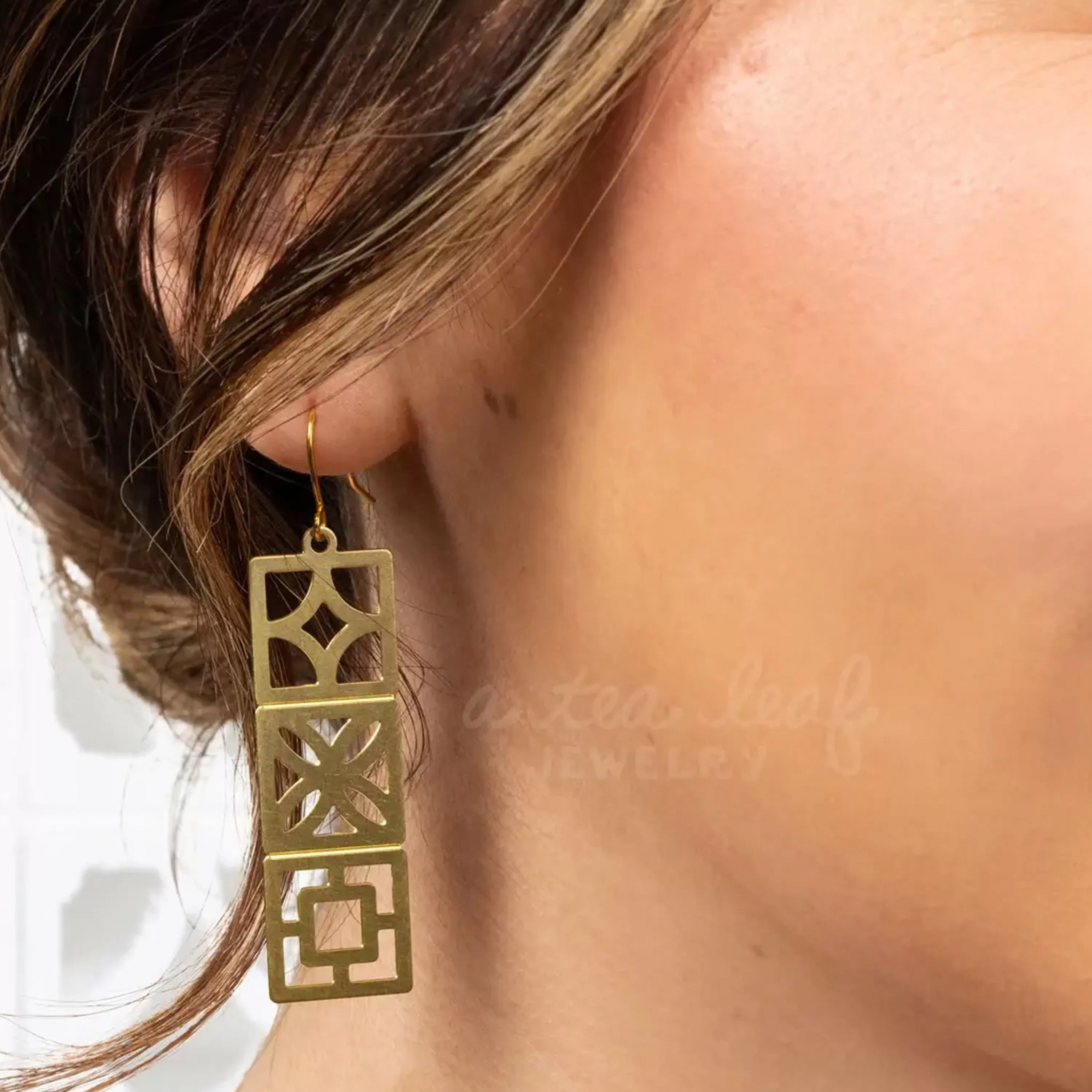 Shop A Tea Leaf Jewelry Retro Breeze Blocks Earrings