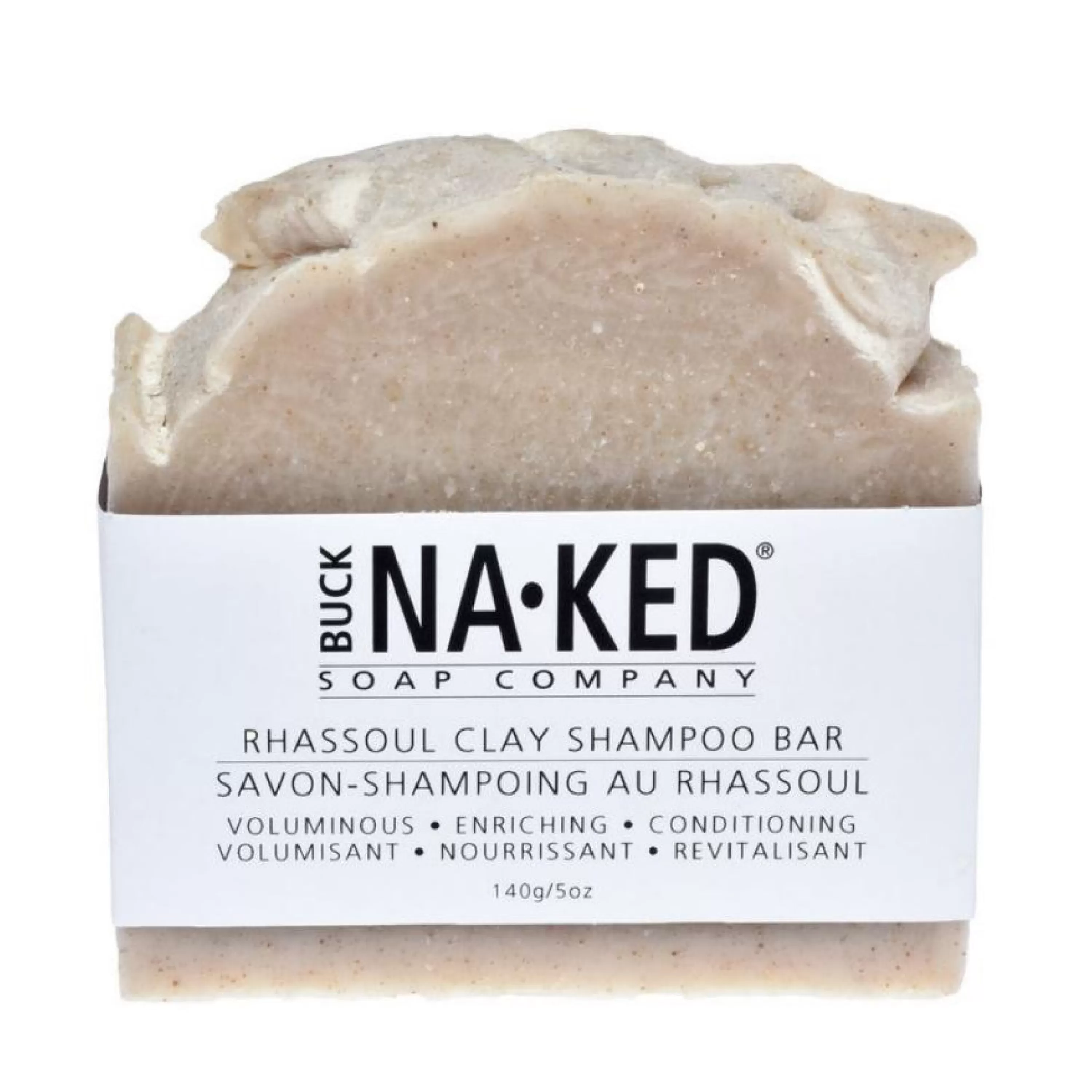 Best Buck Naked Soap Company Rhassoul Clay Shampoo Bar