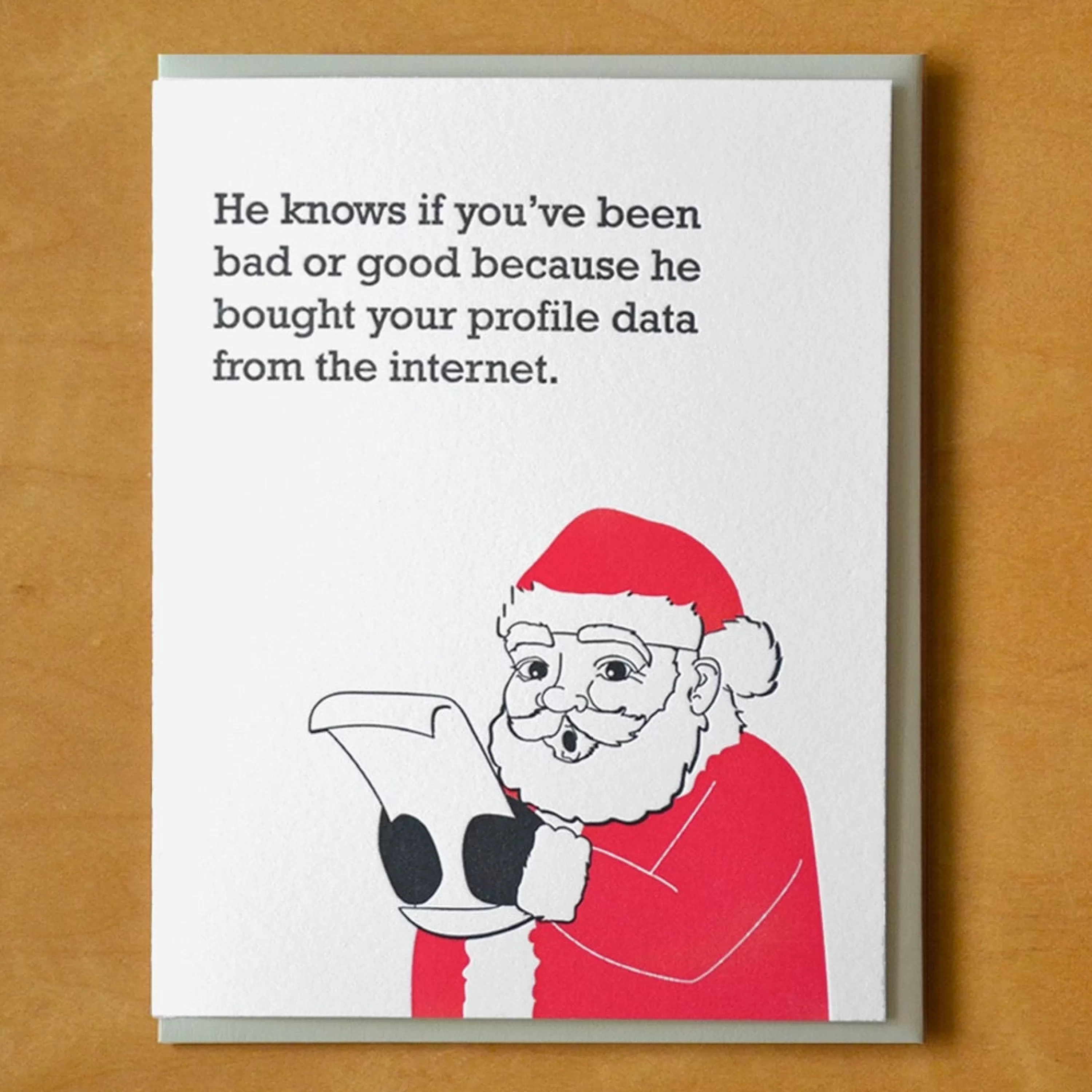 McBitterson's Santa Bought Your Data Boxed Holiday Cards