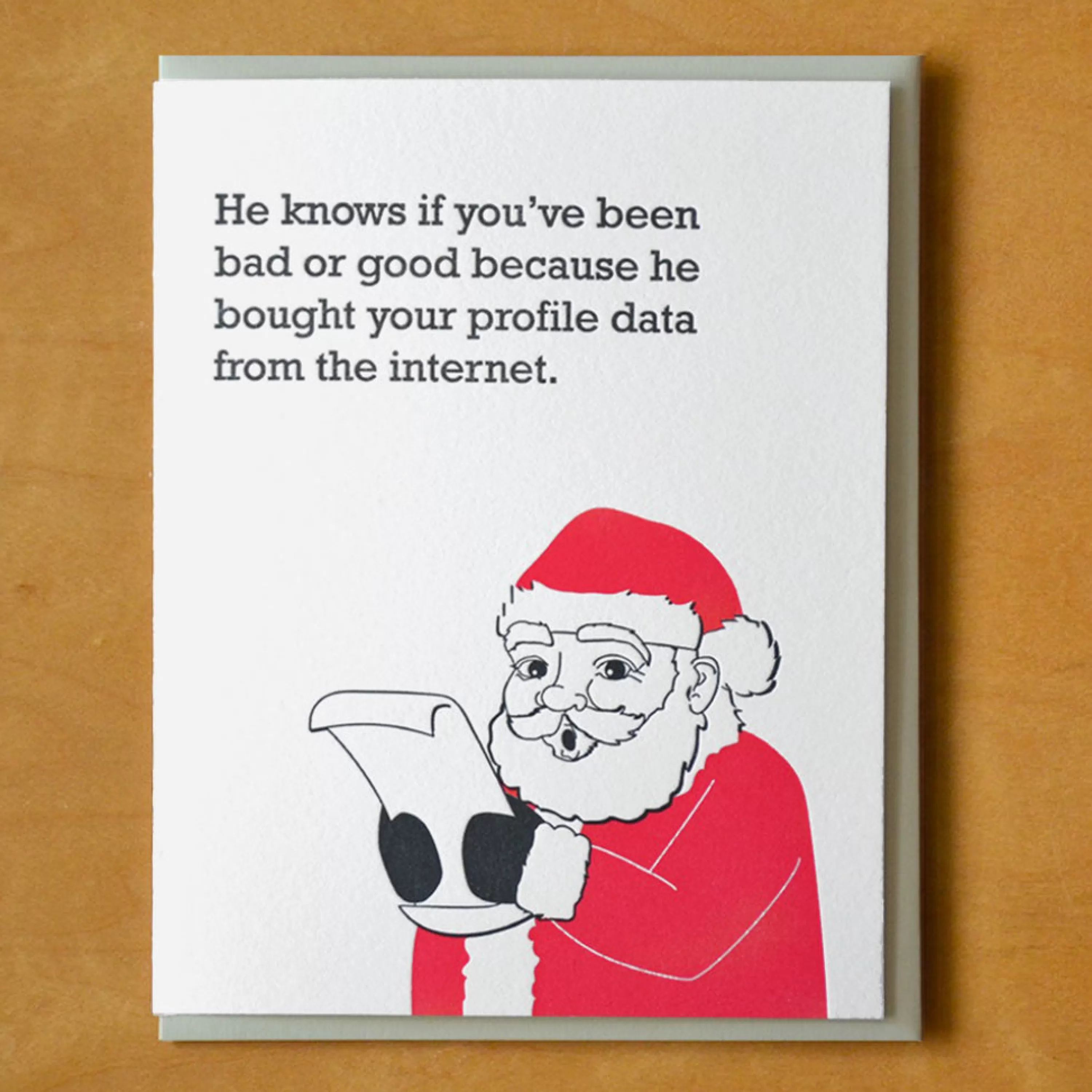 McBitterson's Santa Bought Your Data Card