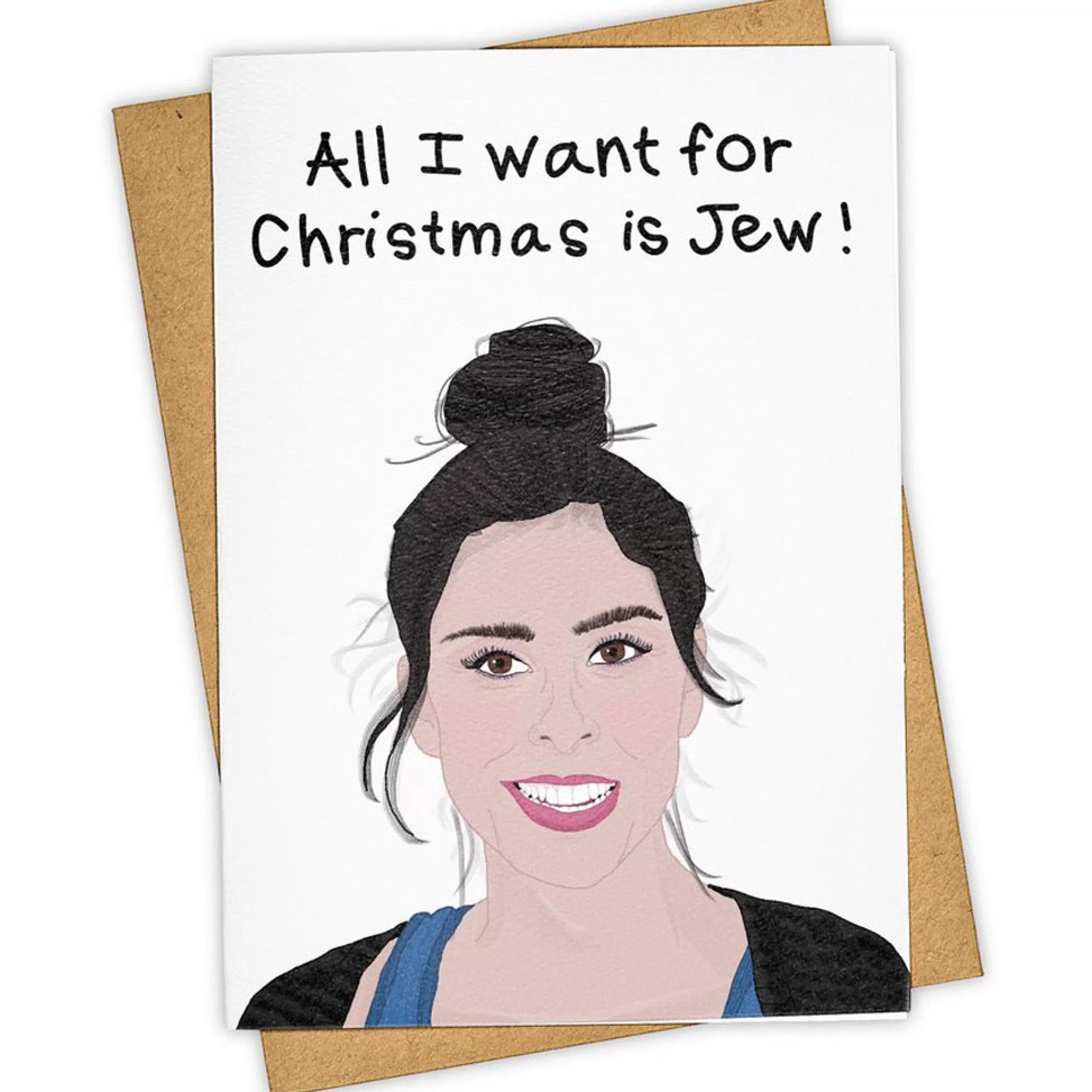 Tay Ham Sarah Silverman Jew Christmas Card