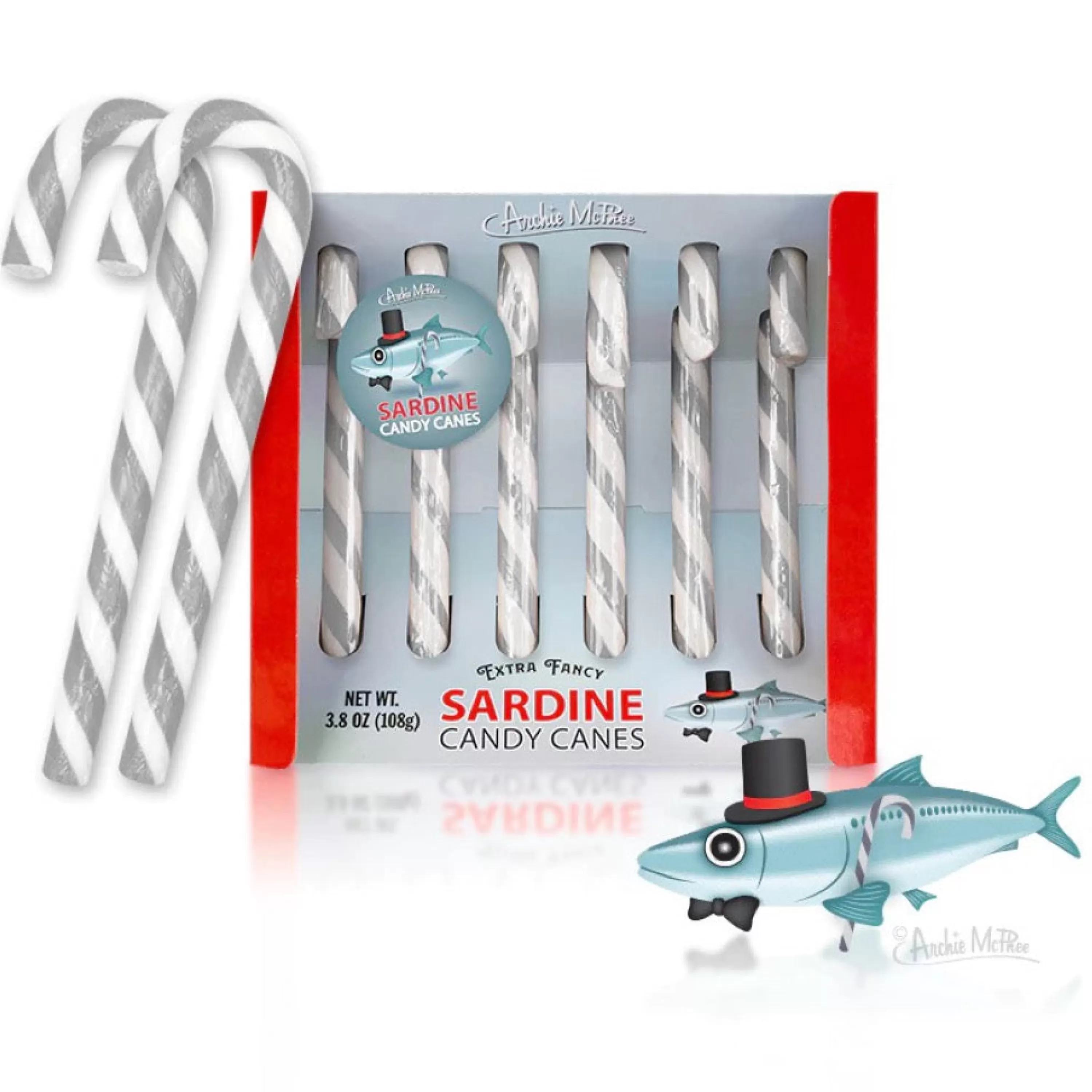 Archie McPhee Sardine Candy Canes