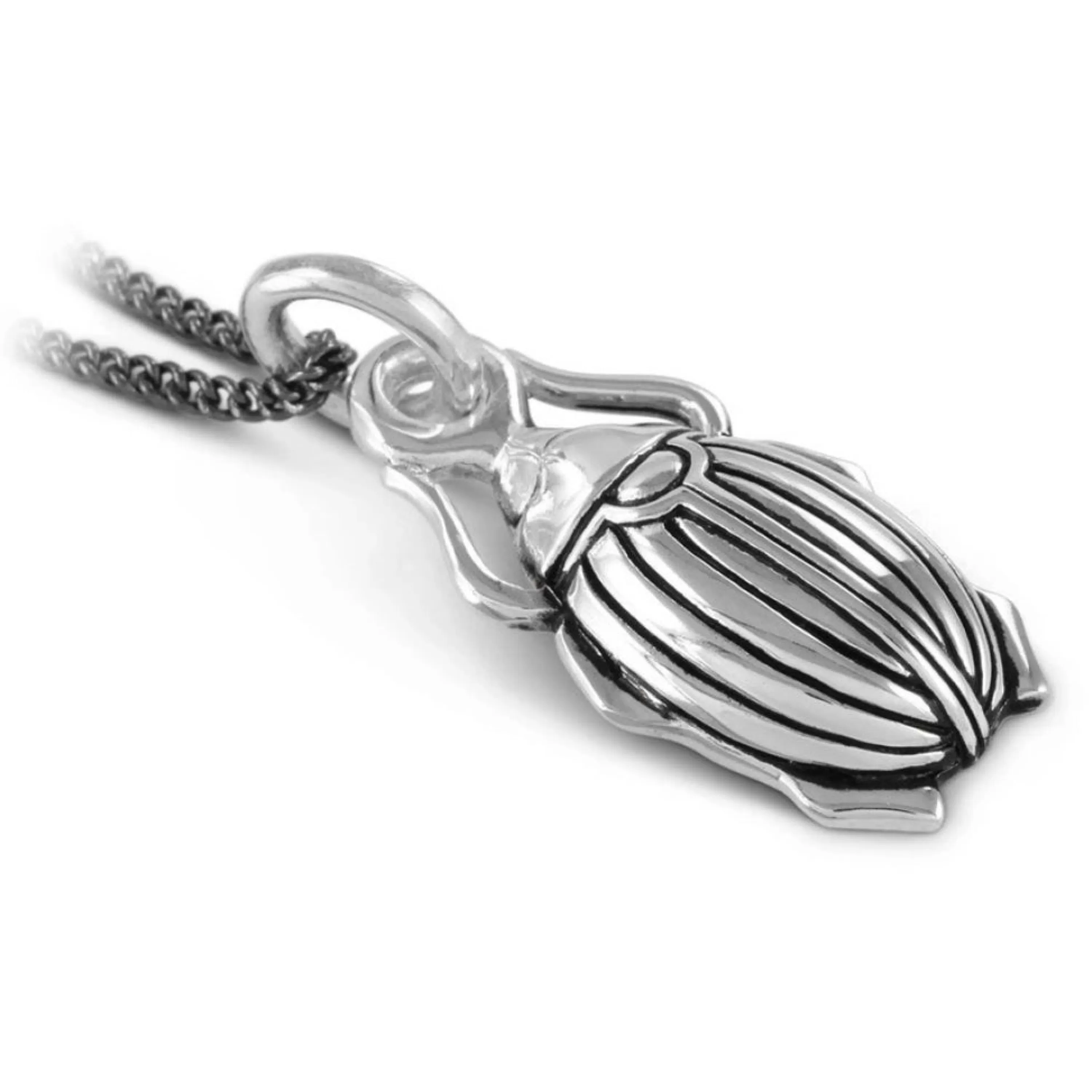 Online Lost Apostle Scarab Beetle Necklace Silver