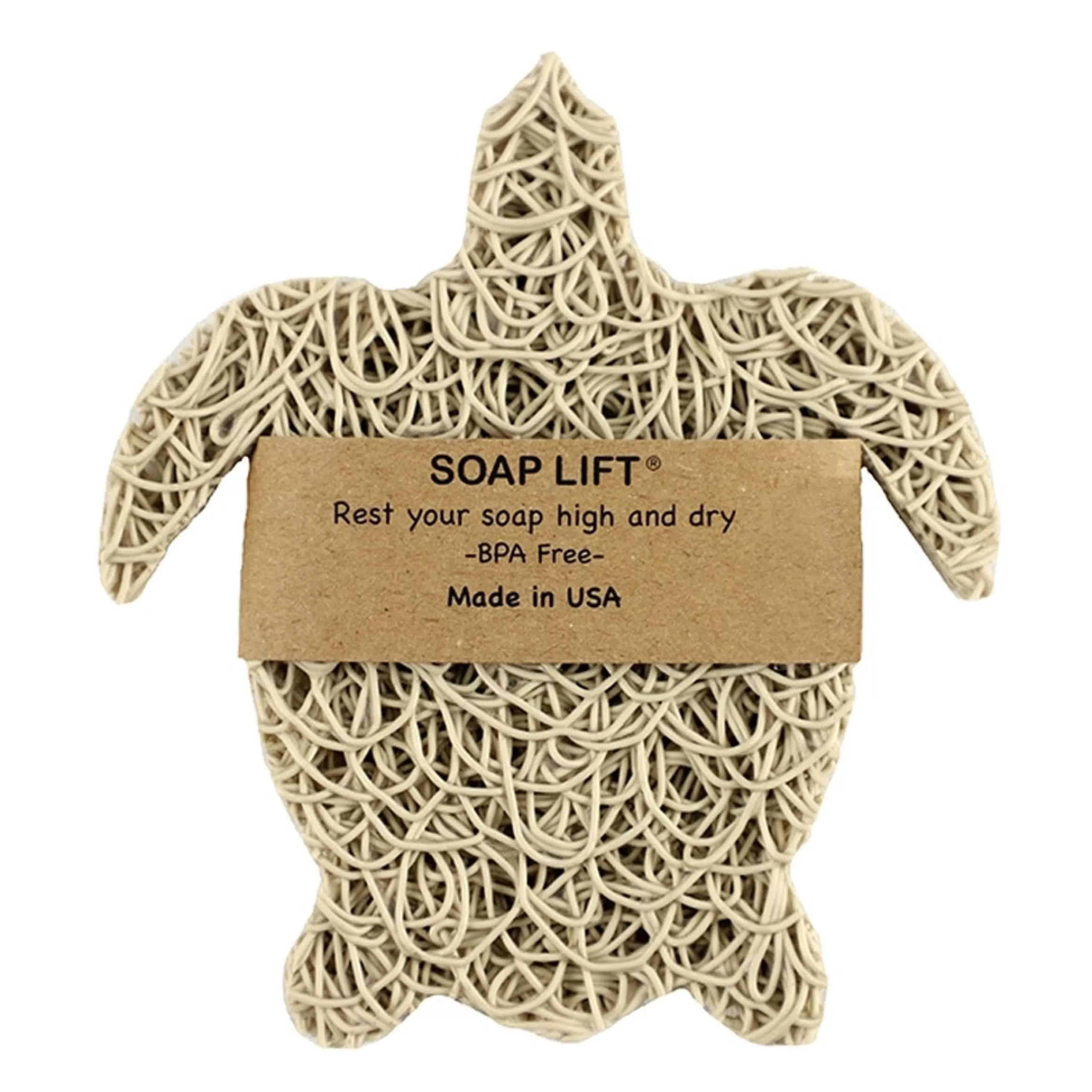 Discount Soap Lift Sea Turtle Shape - Bone