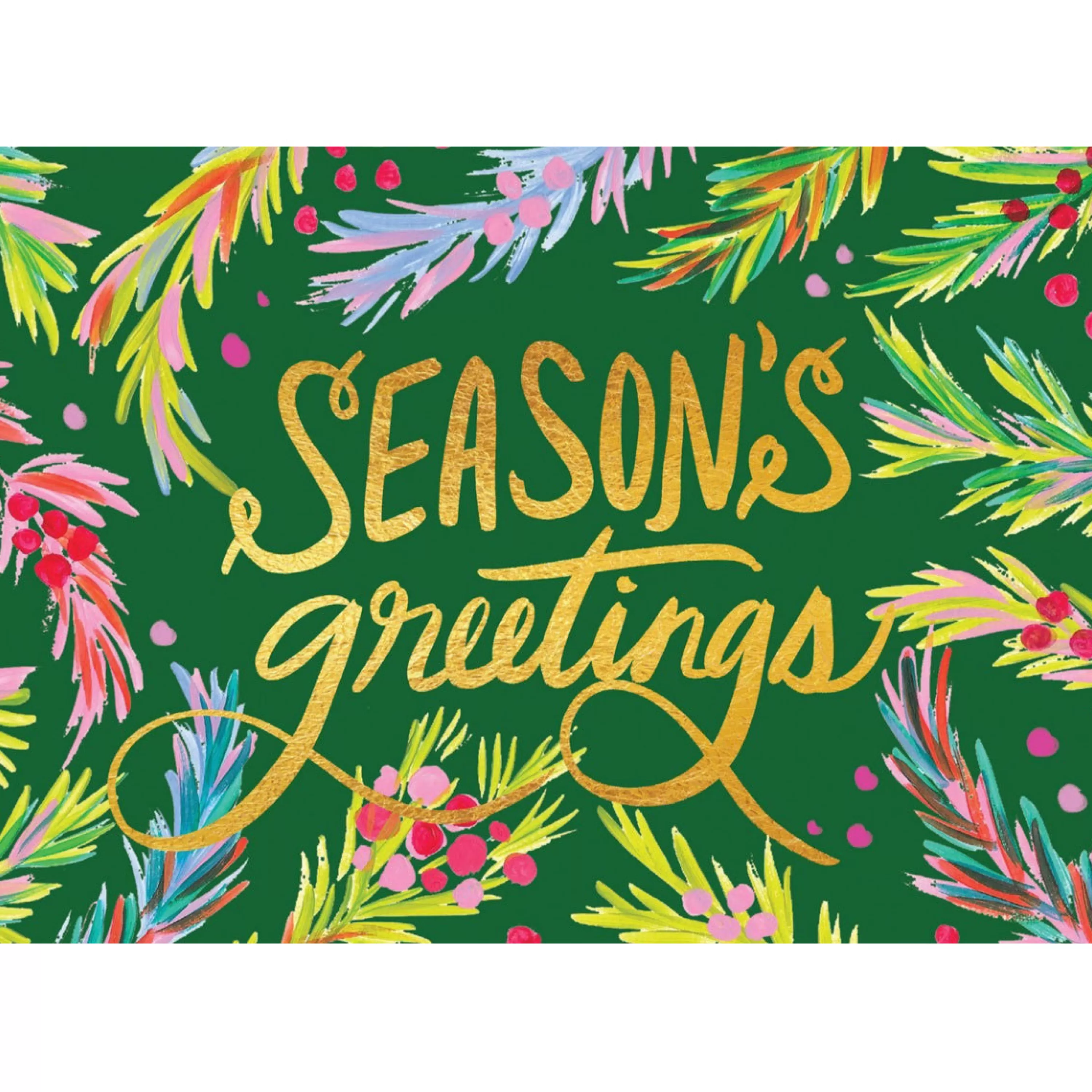 Calypso Cards Season's Greeting Boughs Boxed Holiday Cards