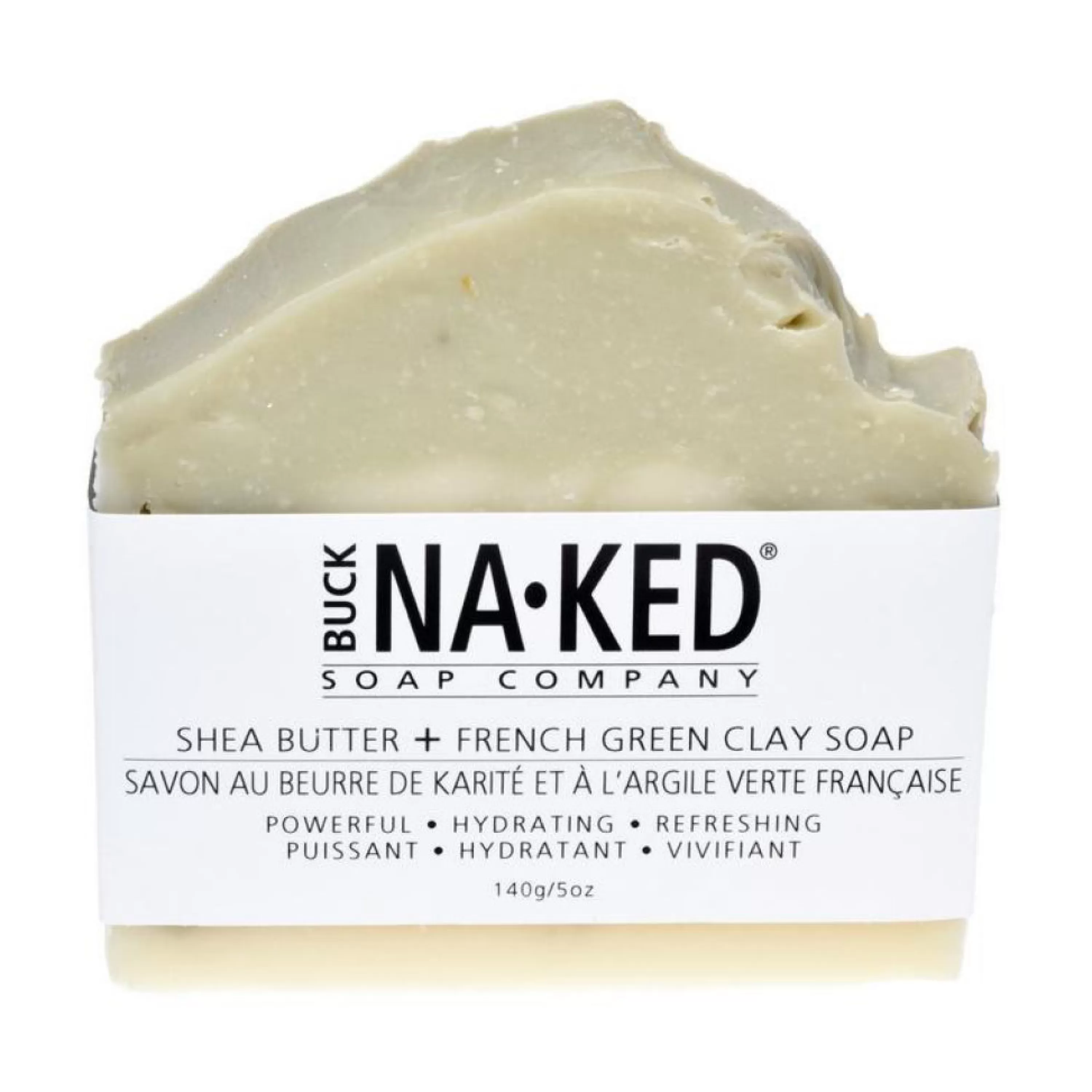 Cheap Buck Naked Soap Company Shea Butter & French Green Clay Soap