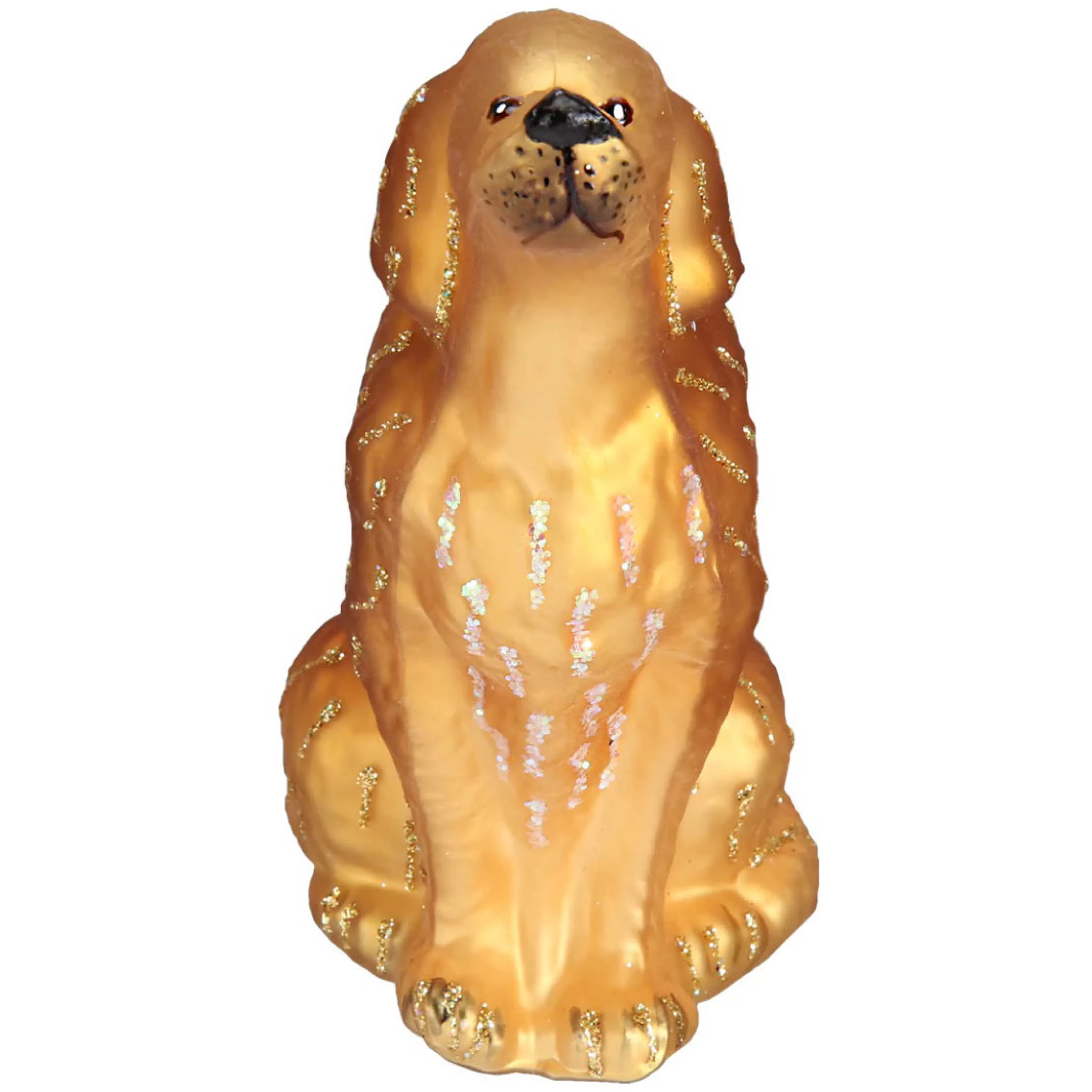 Old World Christmas Sitting Golden Retriever Ornament