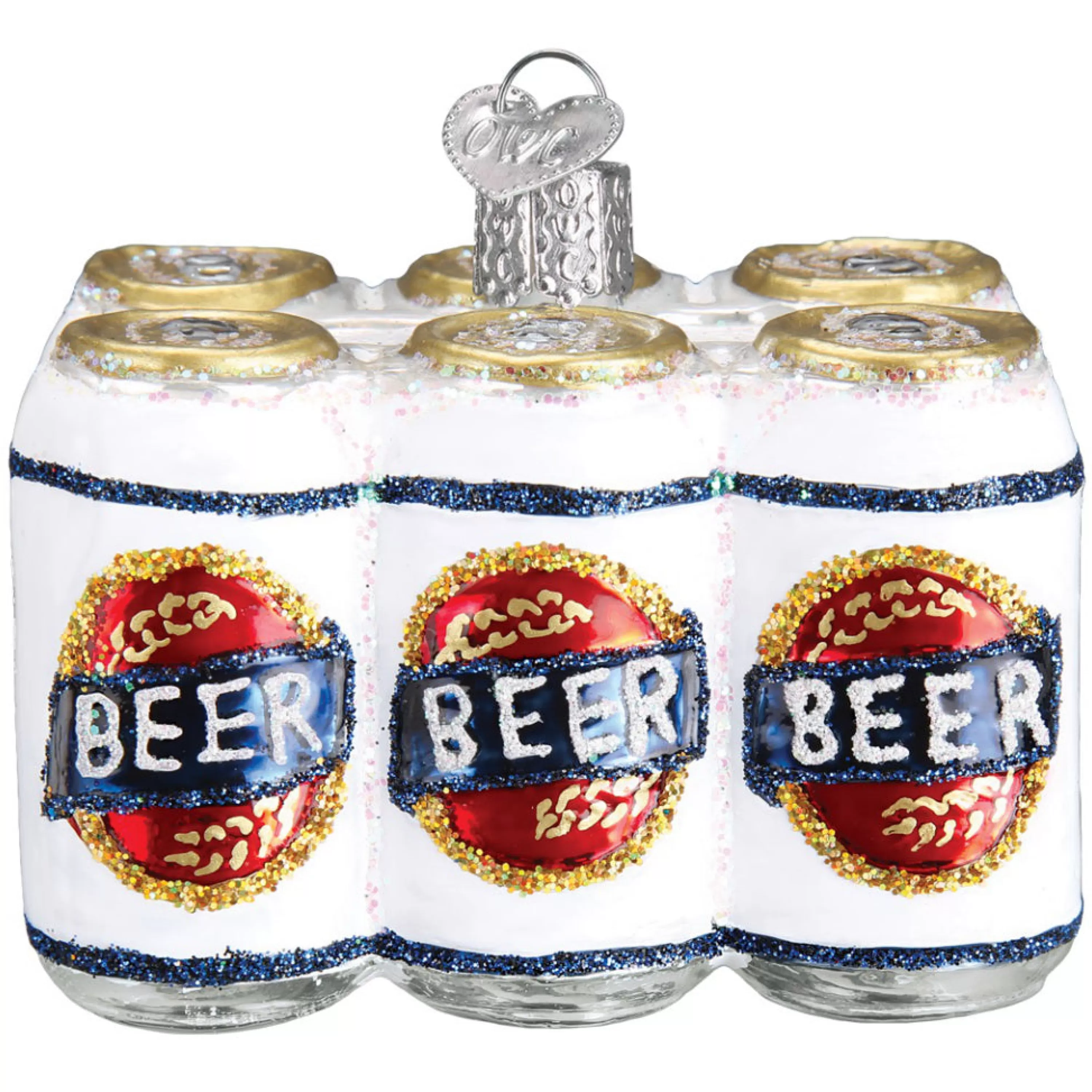 Old World Christmas Six Pack Of Beer Ornament