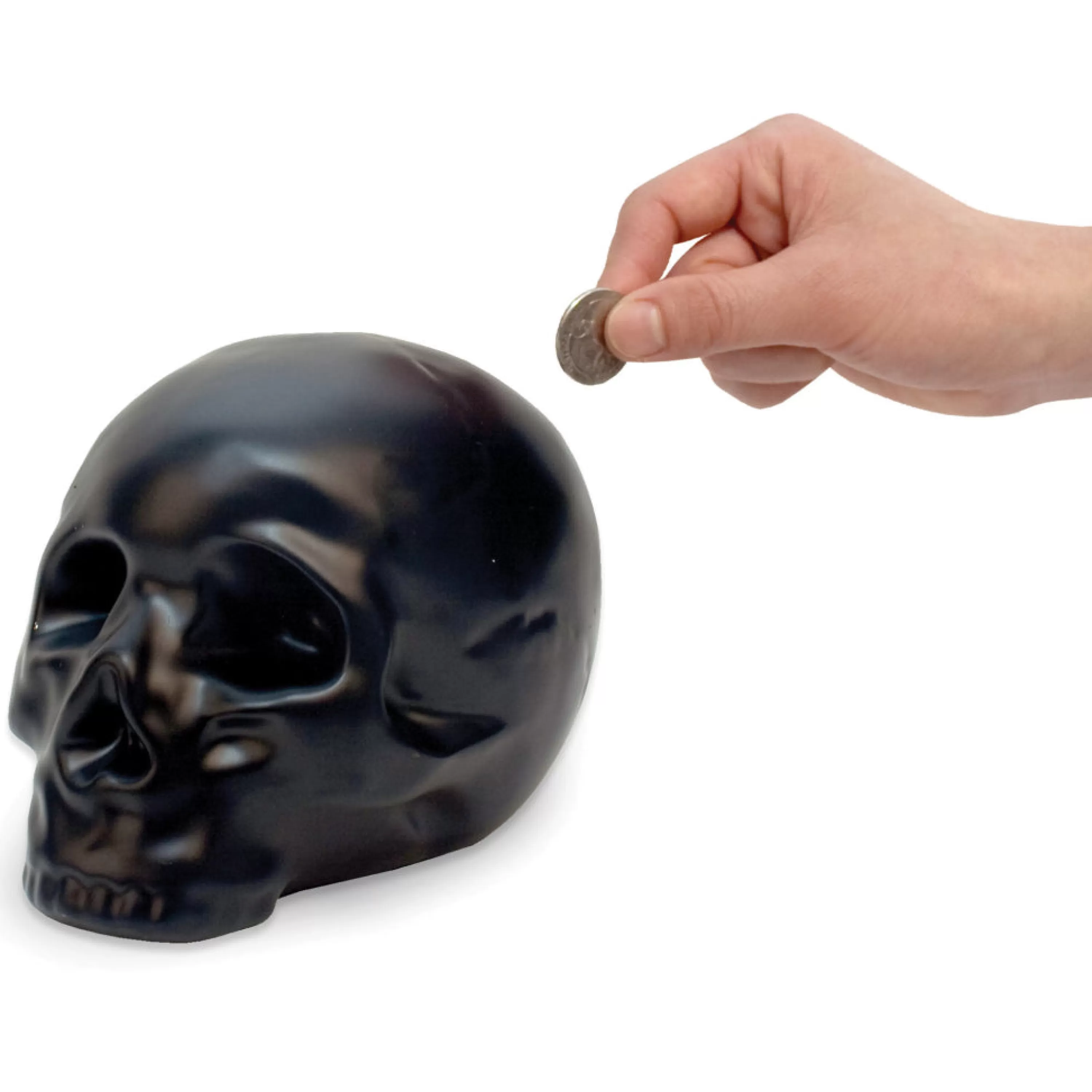 Online Kikkerland Skull Coin Bank