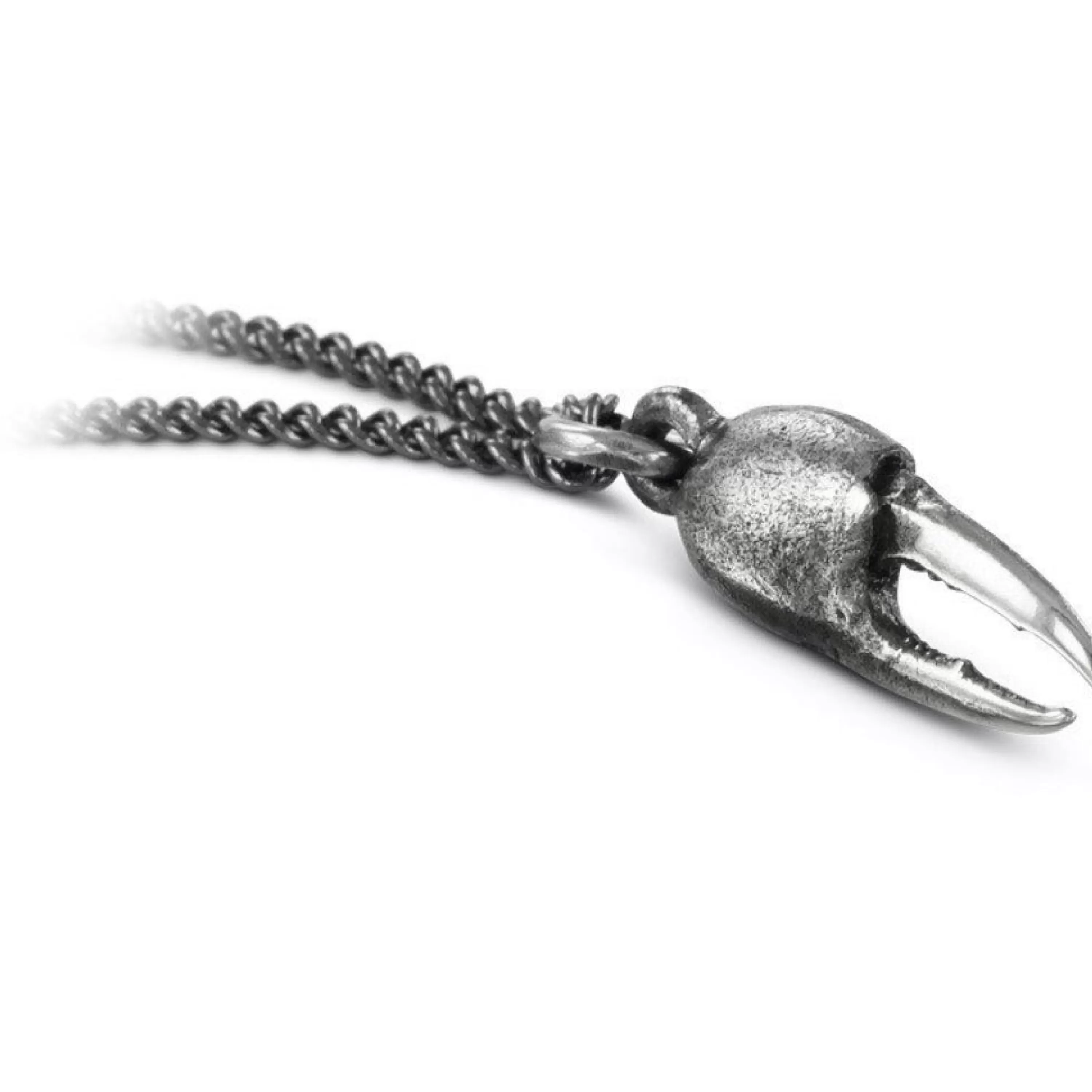 Discount Lost Apostle Small Crab Claw Necklace Silver