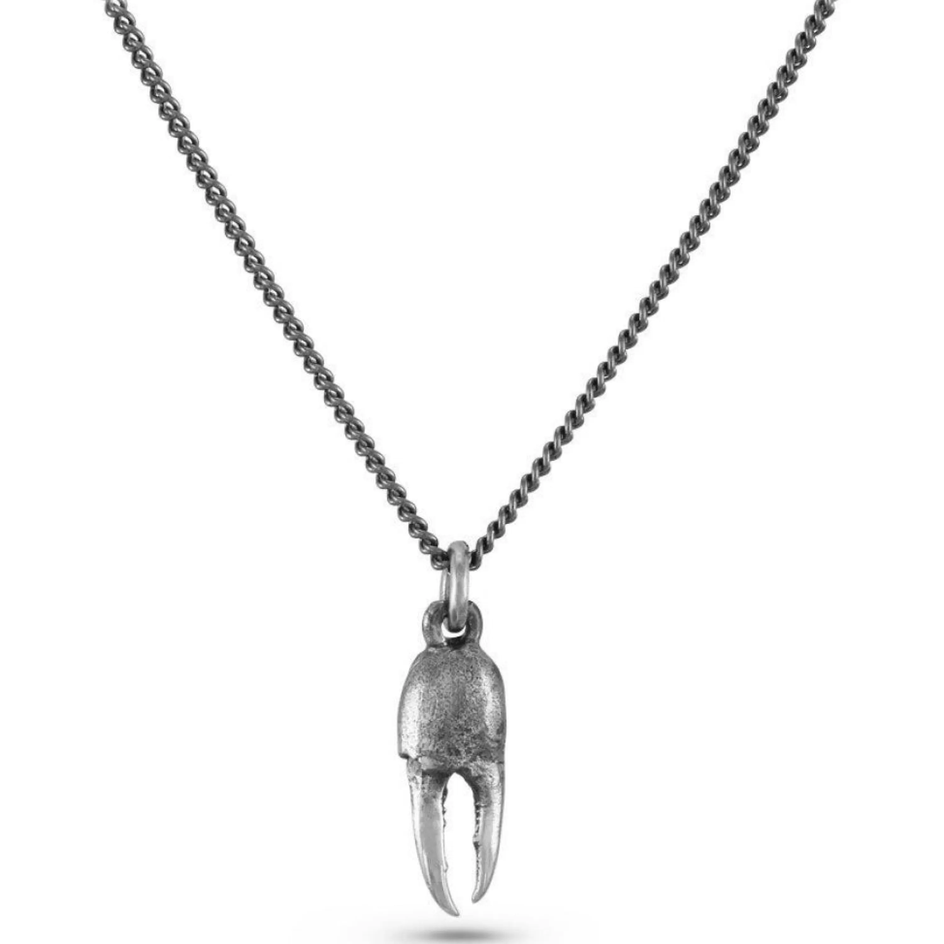 Discount Lost Apostle Small Crab Claw Necklace Silver