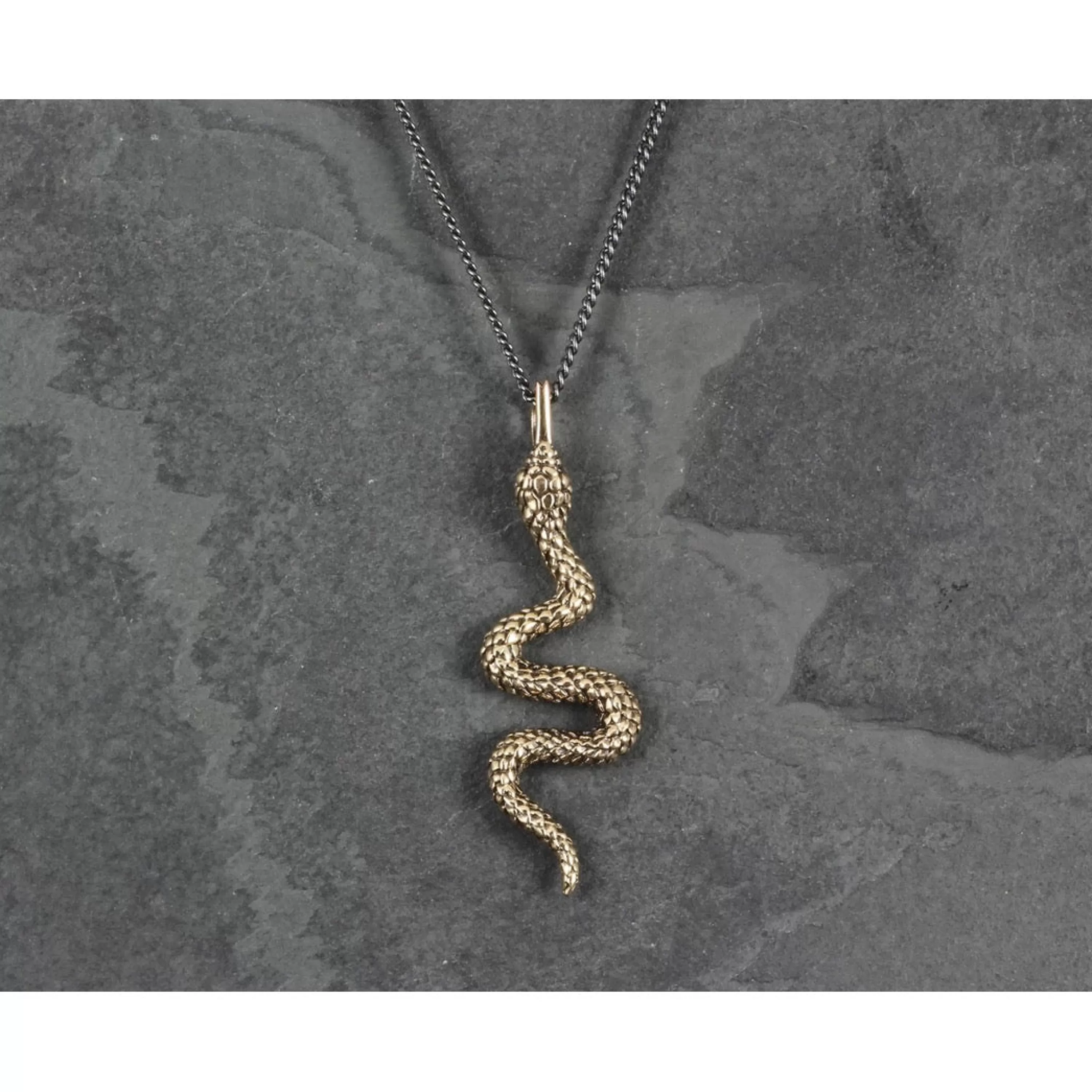 Outlet Lost Apostle Snake Necklace Bronze