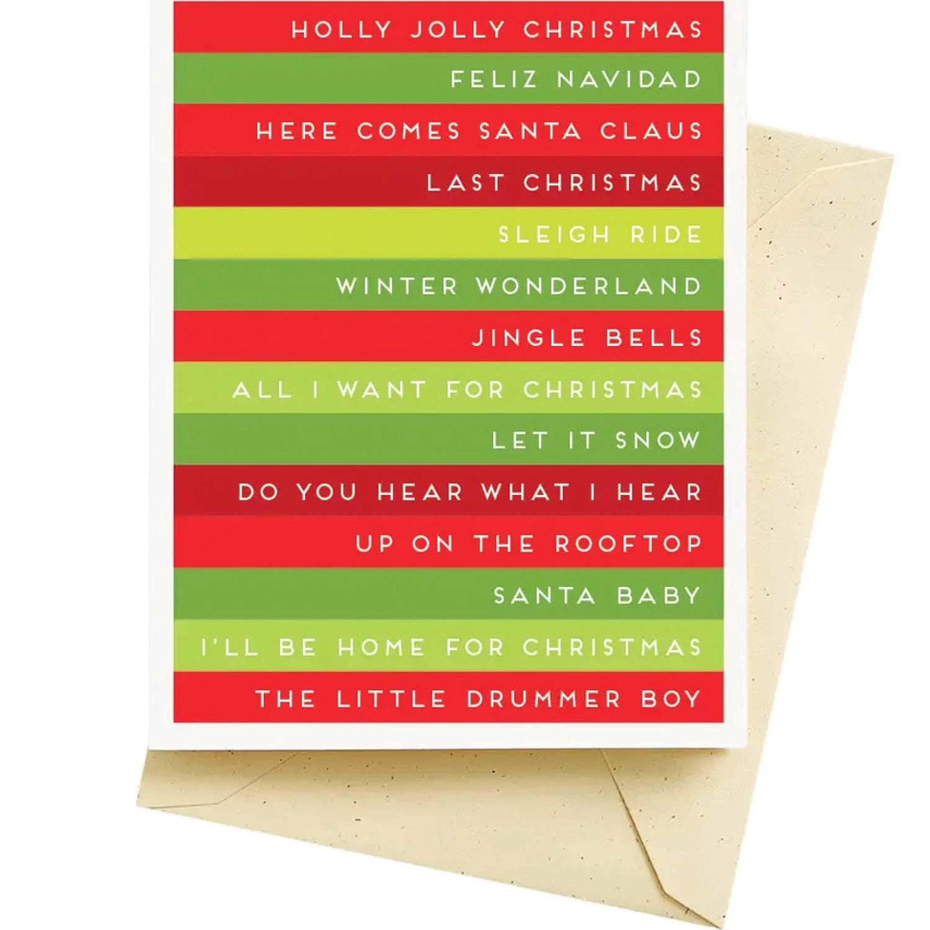 Seltzer Goods Song Stripes Holiday Card