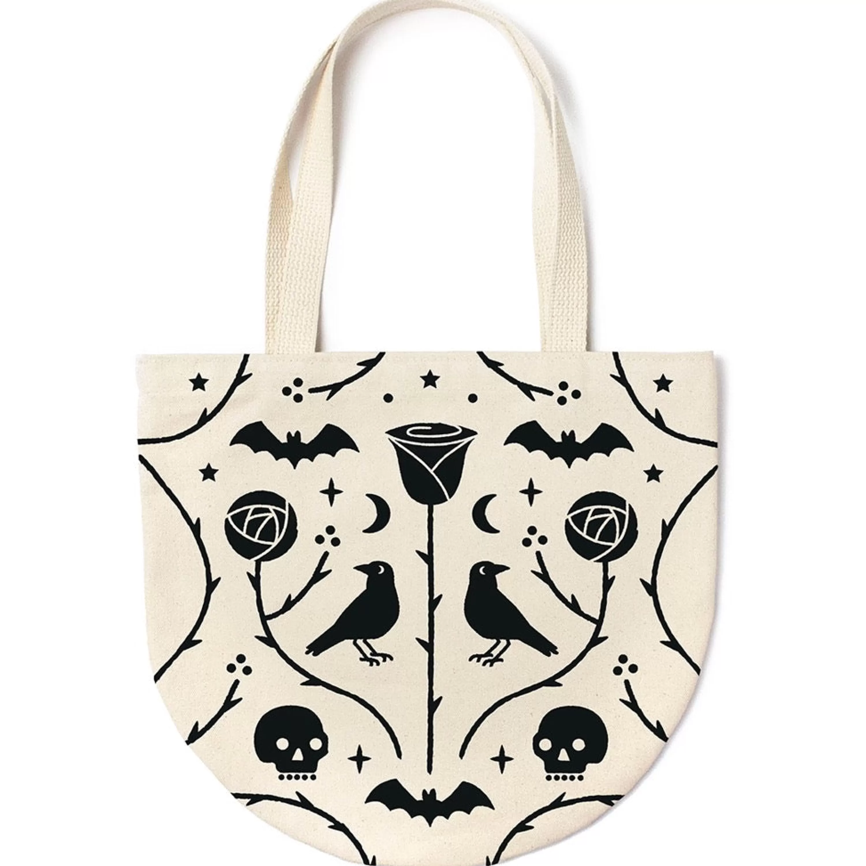 Best Sale Seltzer Goods Spooky Floral Round Tote