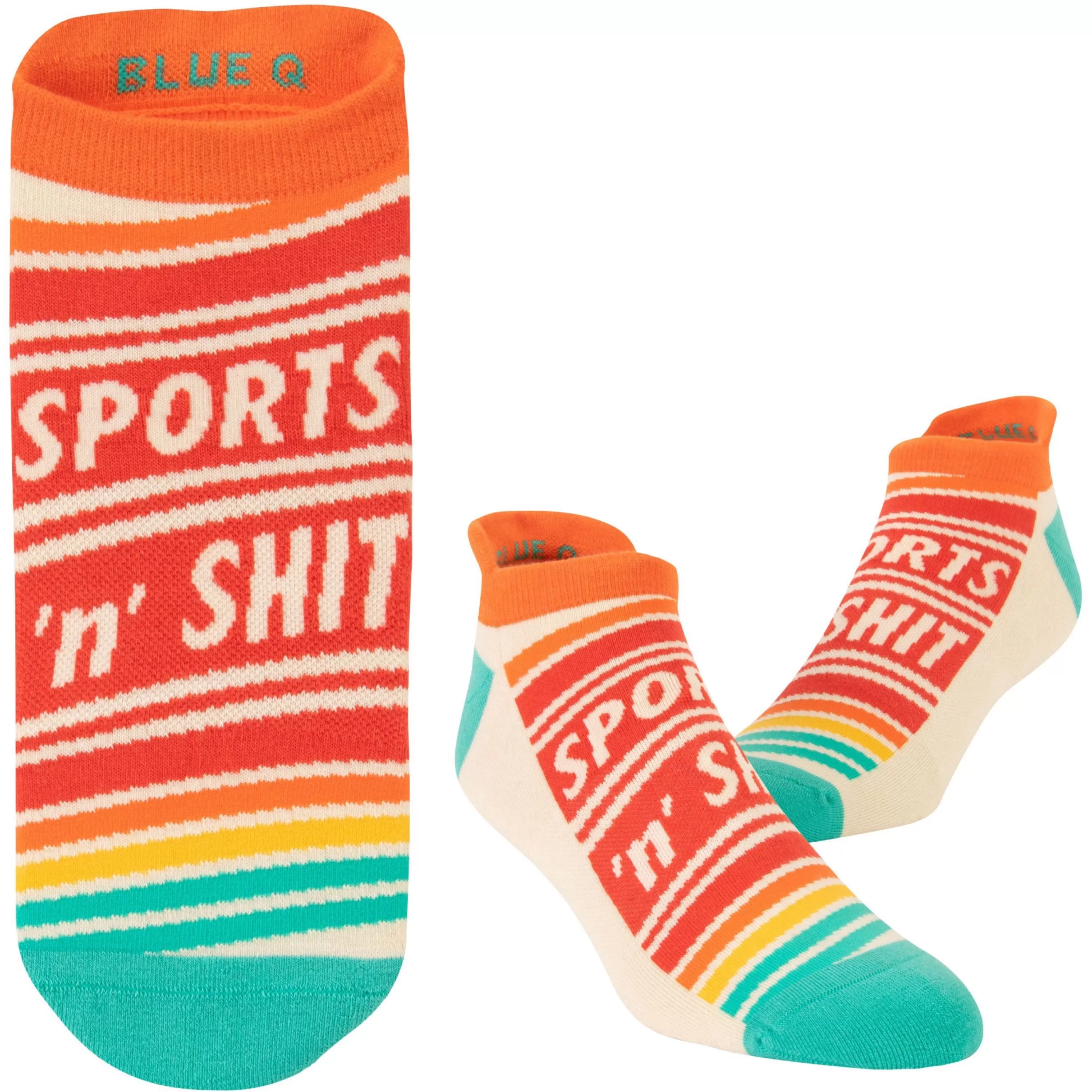 Best Sale Blue Q Sports 'N' Shit Sneaker Socks