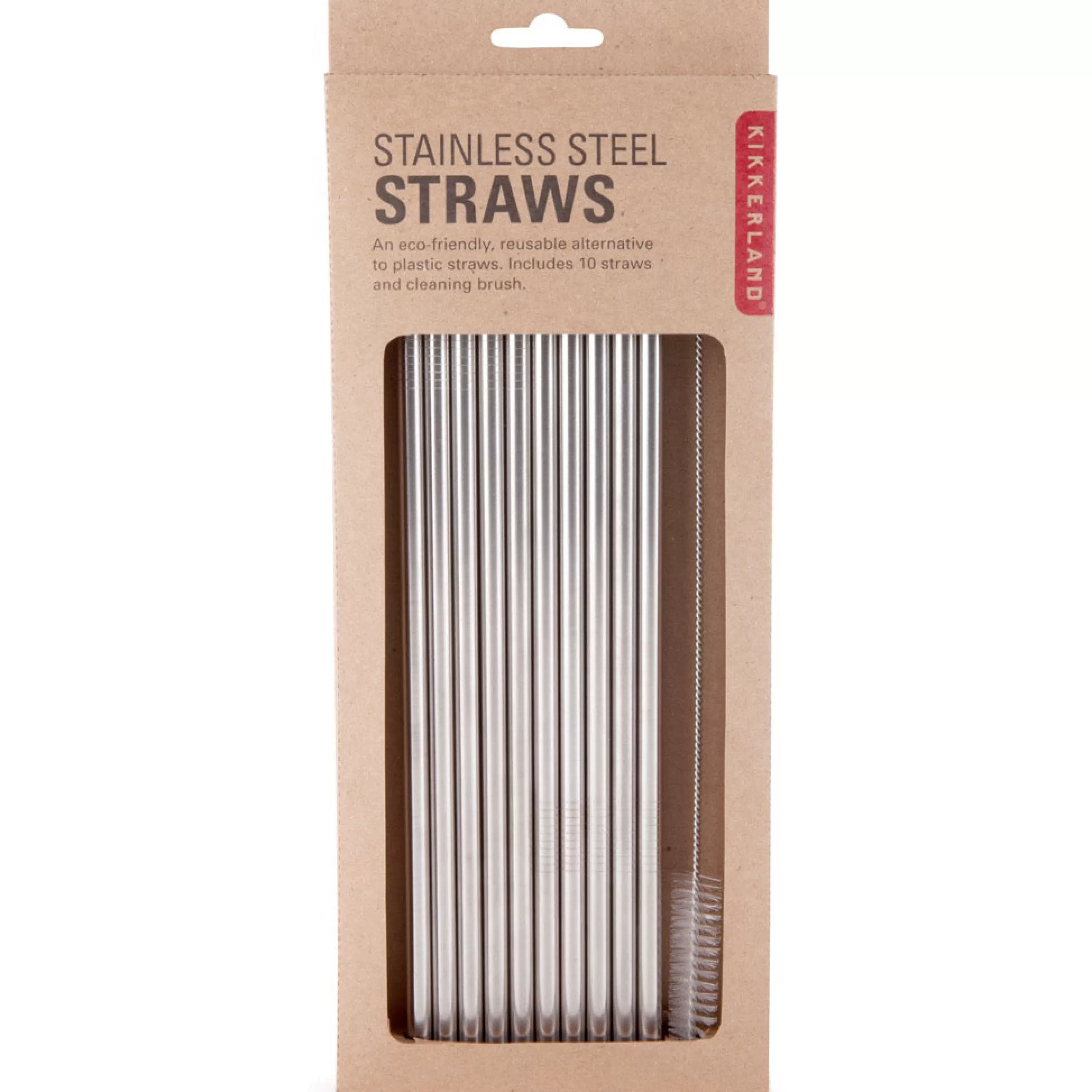 Cheap Kikkerland Stainless Steel Straws Set Of 10