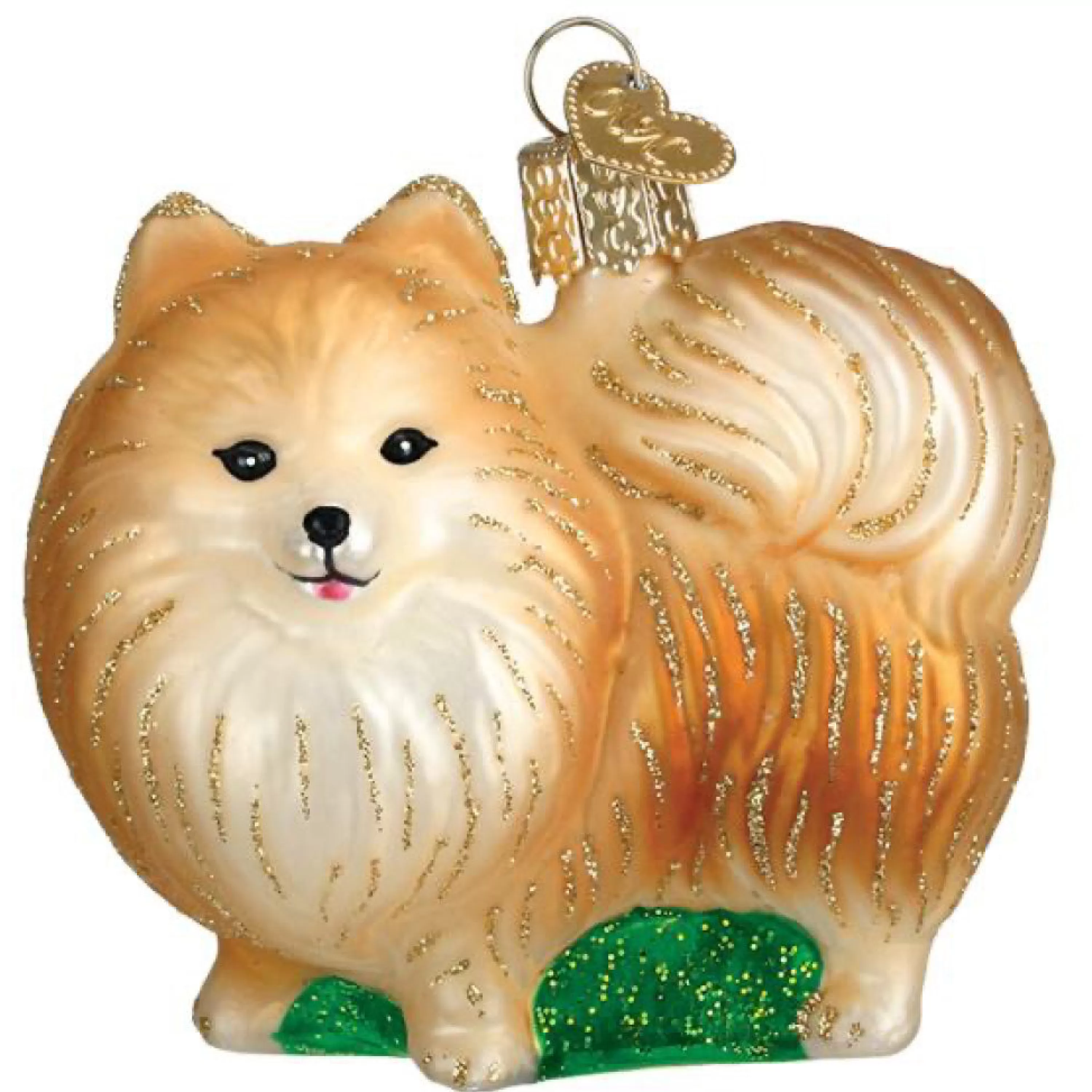 Old World Christmas Standing Pomeranian Ornament