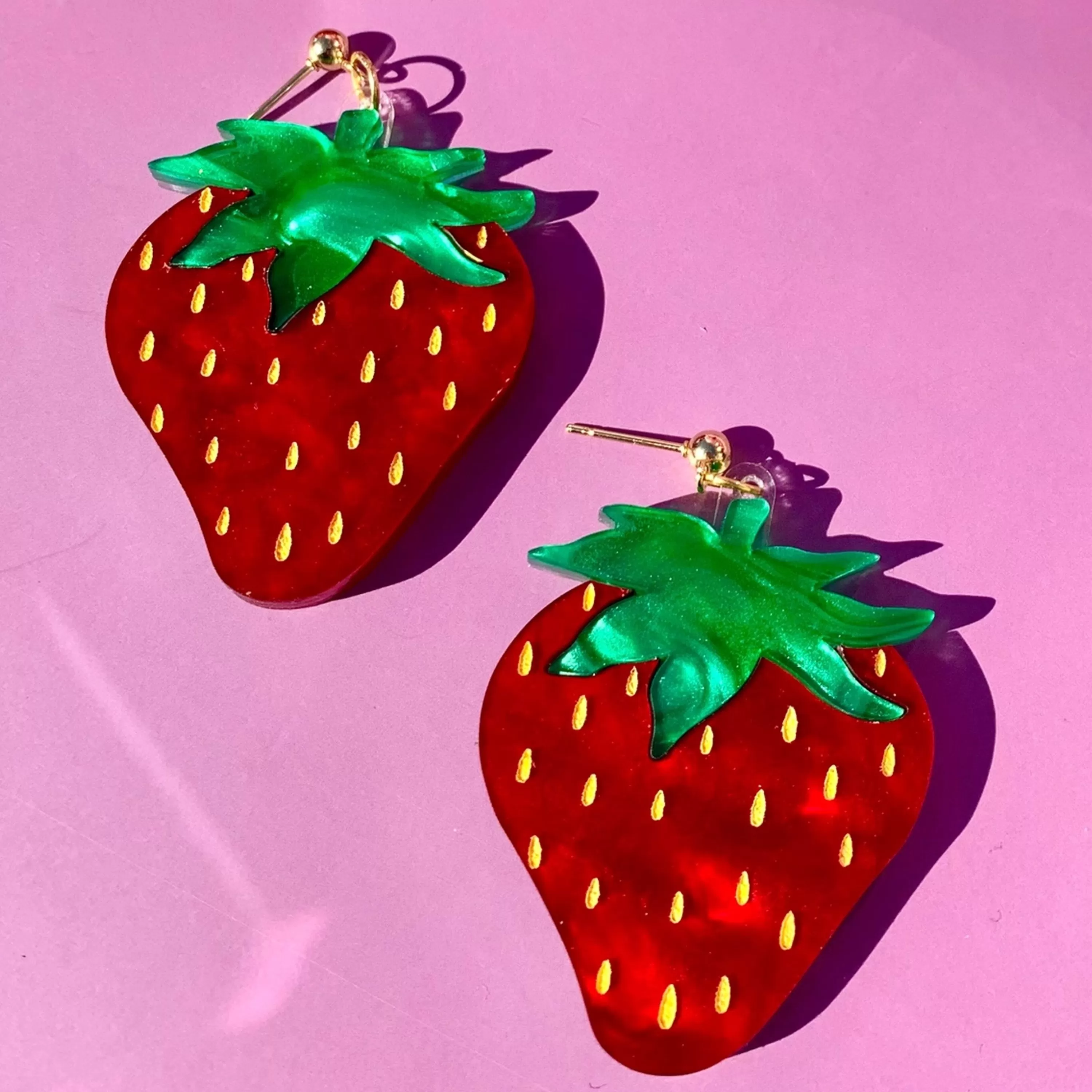 Store Not Picasso Strawberry Earrings