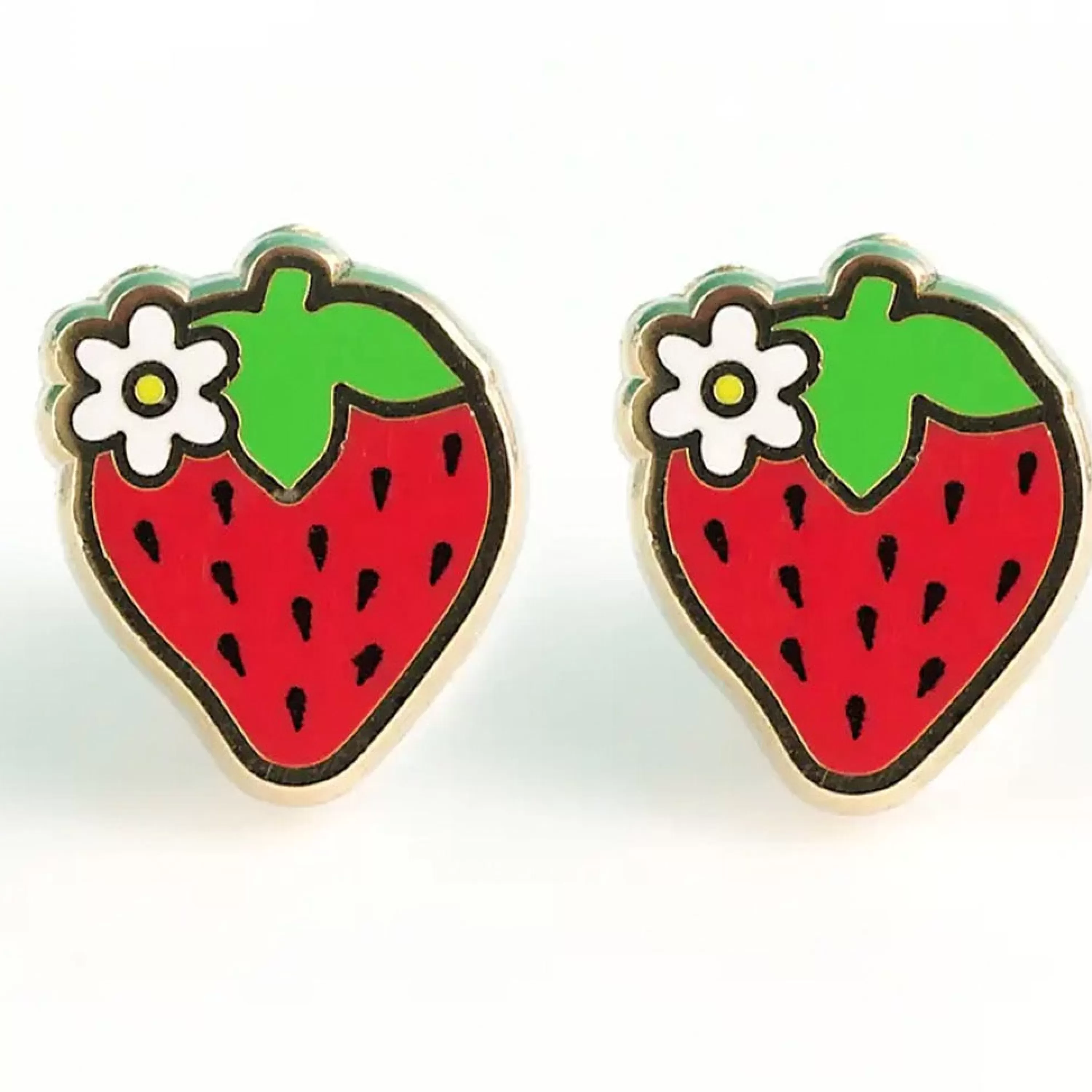 Cheap LuxCups Creative Strawberry Fields Earrings